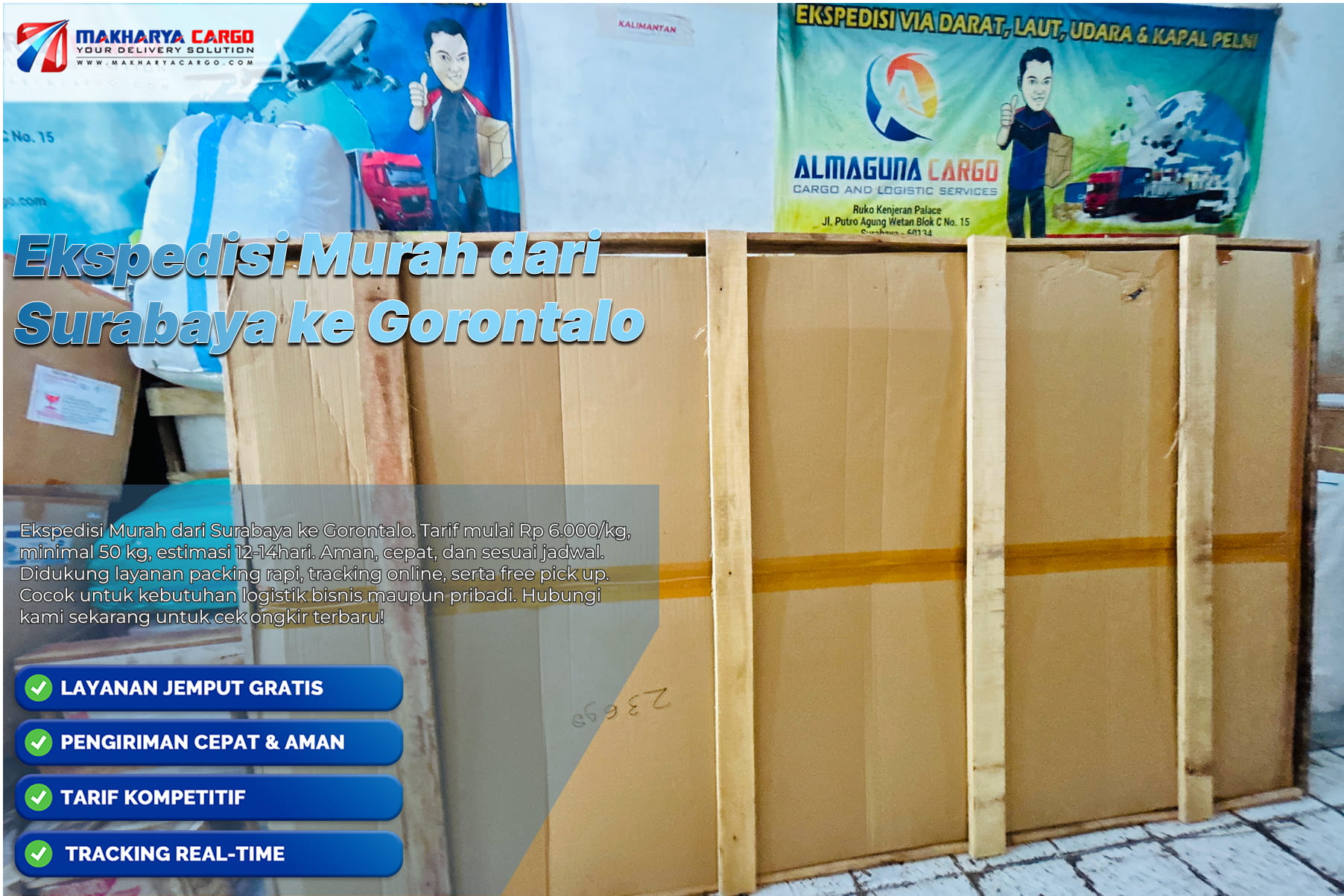 Ekspedisi Murah dari Surabaya ke Gorontalo