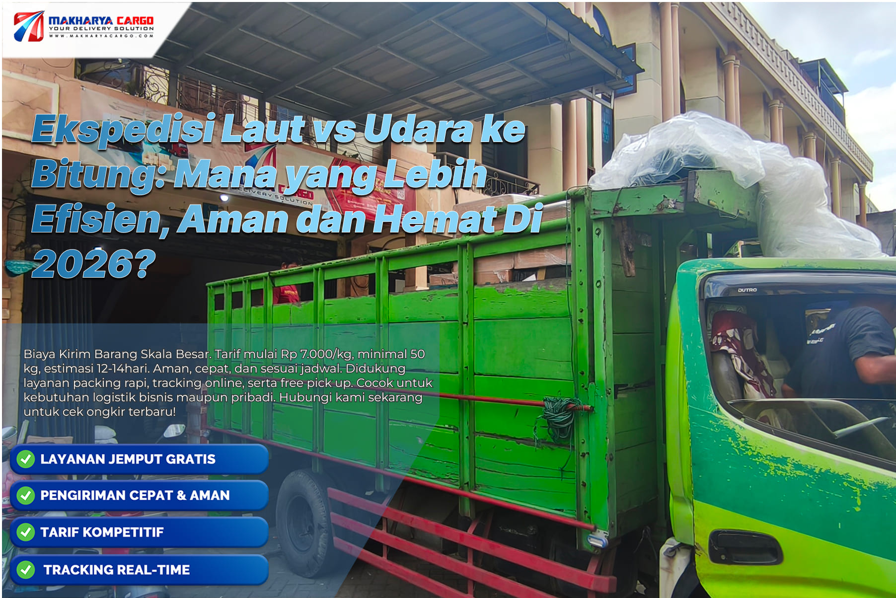 Ekspedisi Laut vs Udara ke Bitung