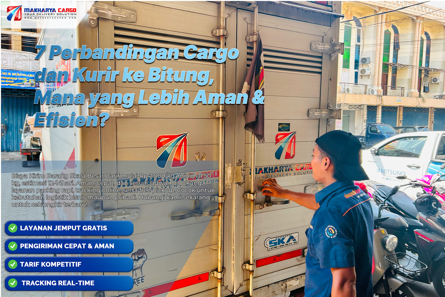 Perbandingan Cargo dan Kurir ke Bitung