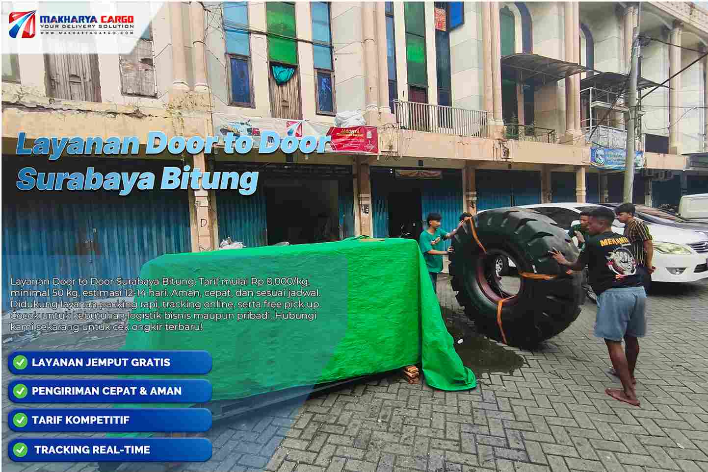 layanan door to door surabaya bitung
