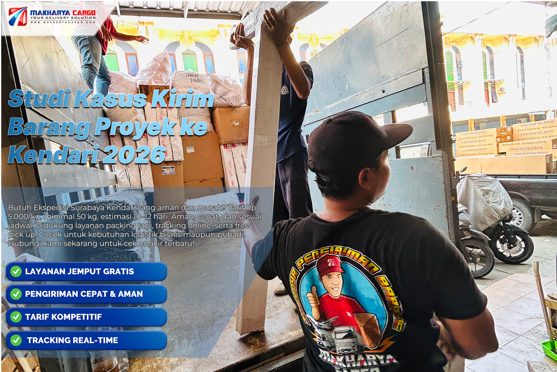 Studi Kasus Kirim Barang Proyek ke Kendari