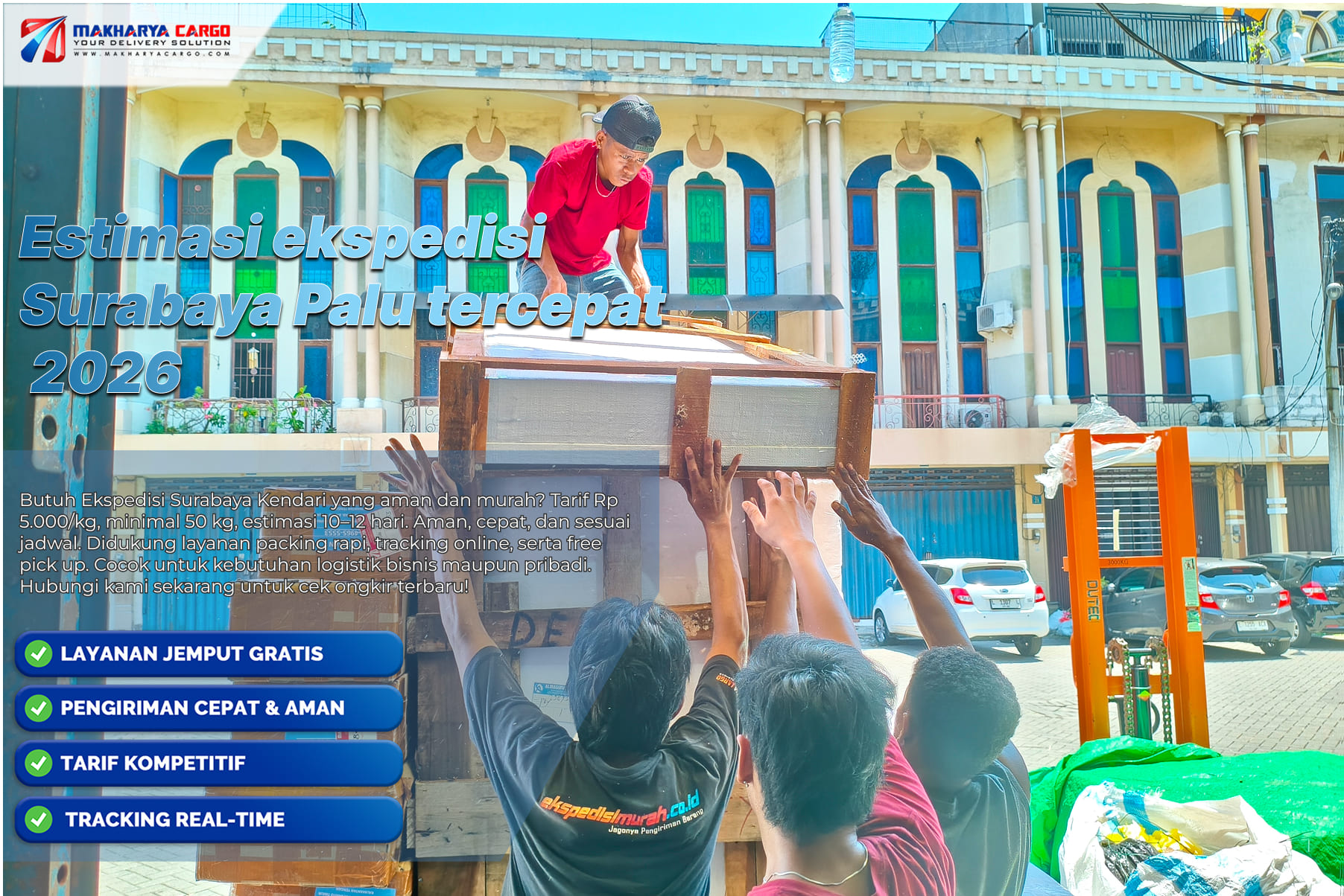 proses pengiriman barang Surabaya ke Palu cepat dan aman