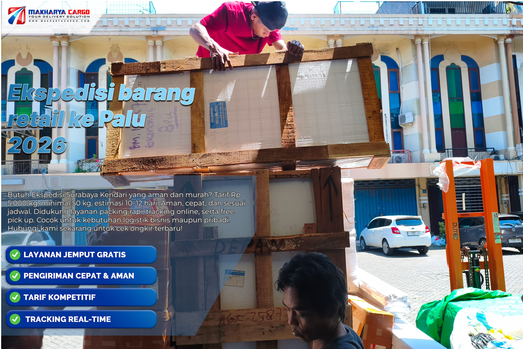 Ekspedisi barang retail ke Palu