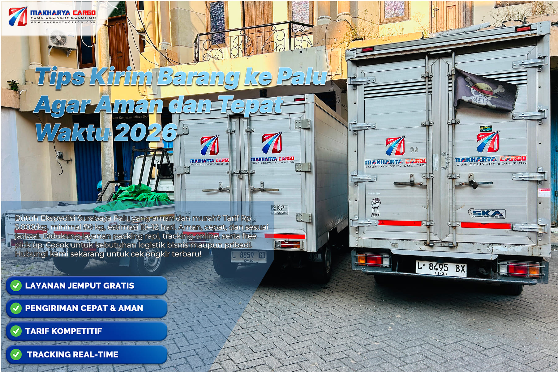 Tips kirim barang ke Palu agar aman