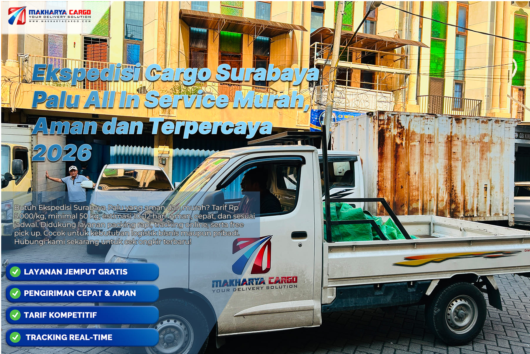 Ekspedisi cargo Surabaya Palu all in service