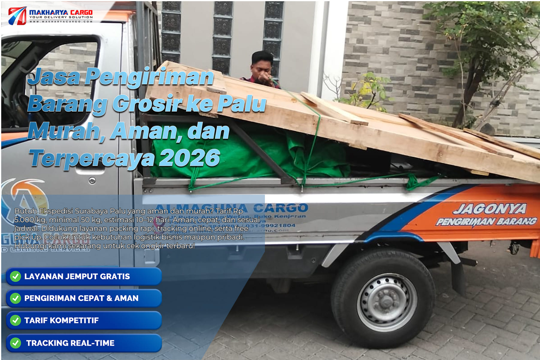 Jasa pengiriman barang grosir ke Palu