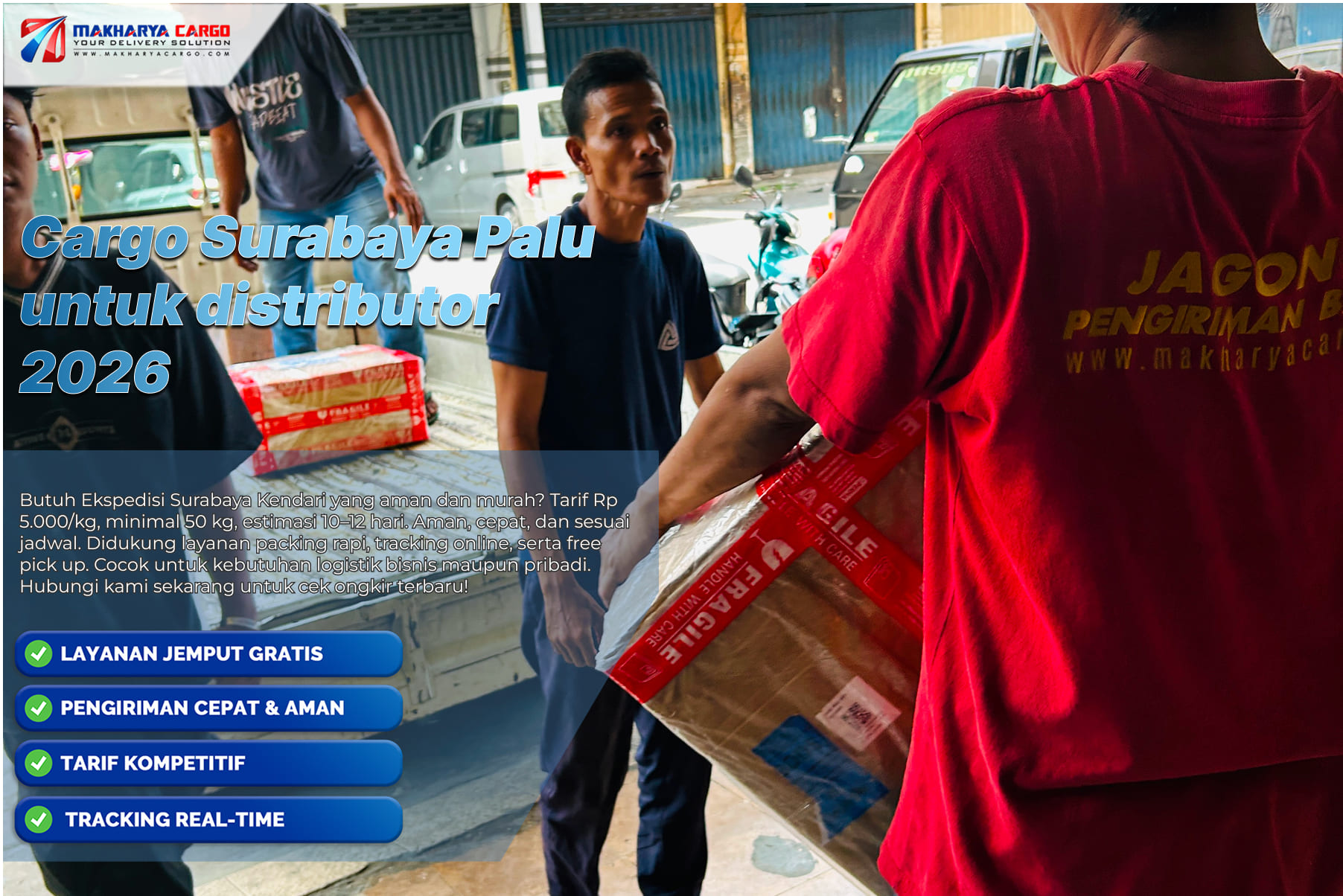 cargo Surabaya Palu untuk distributor pengiriman barang besar