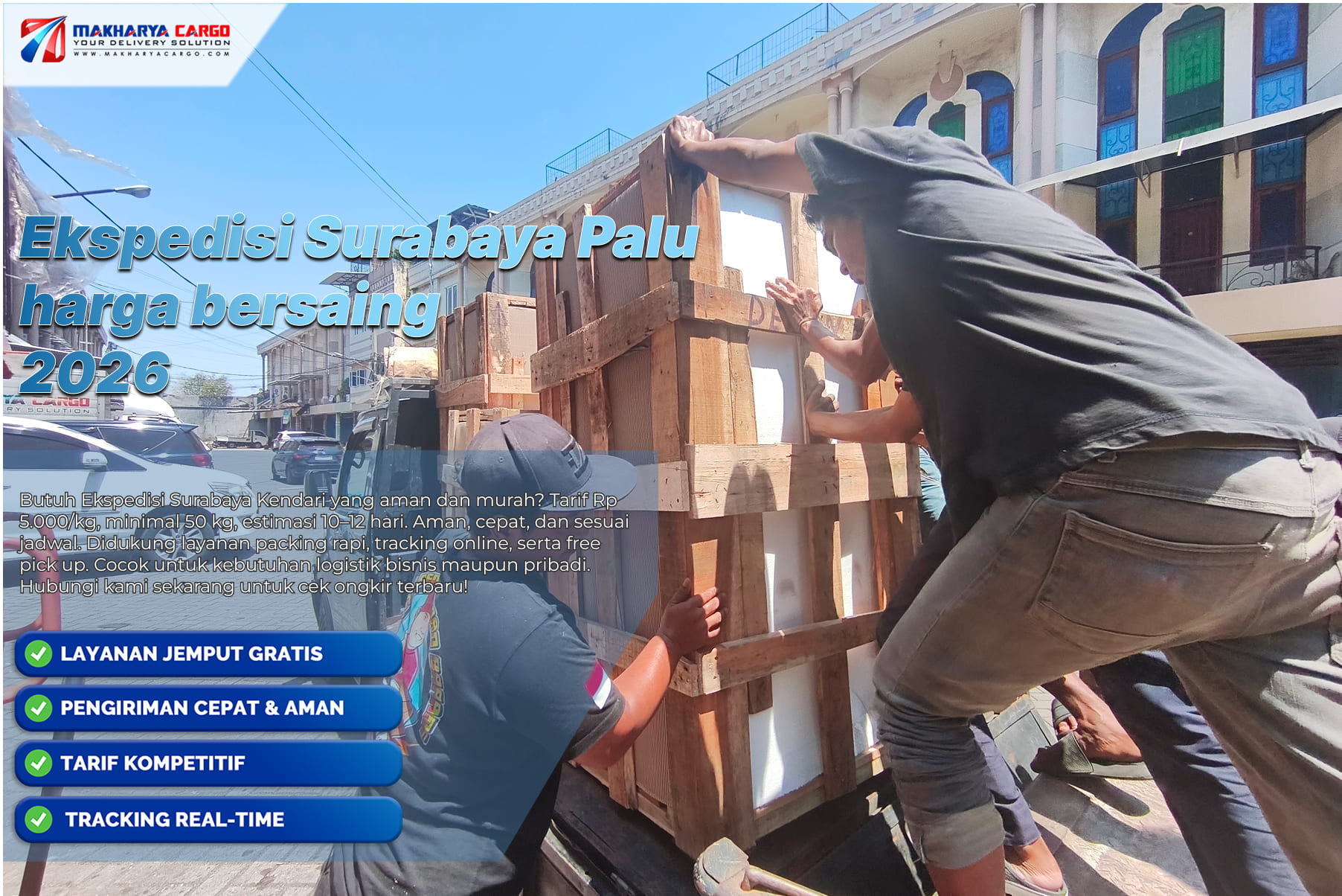 ekspedisi Surabaya Palu harga bersaing dengan layanan cargo murah dan pengiriman aman
