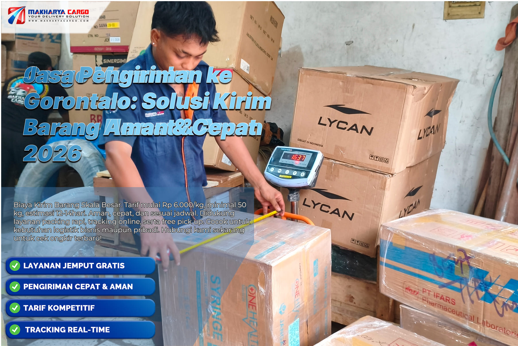 Jasa Pengiriman ke Gorontalo