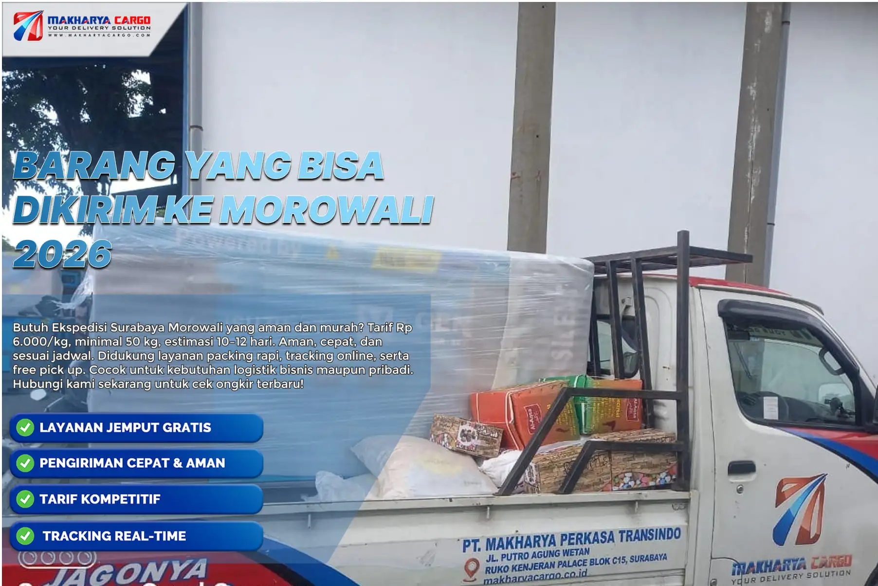 barang yang bisa dikirim ke morowali melalui pengiriman cargo antar pulau