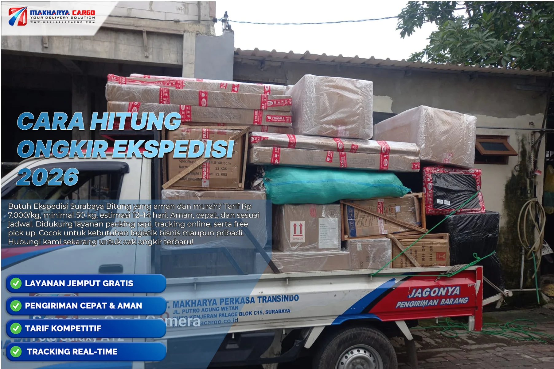 cara hitung ongkir ekspedisi berdasarkan berat dan volume barang