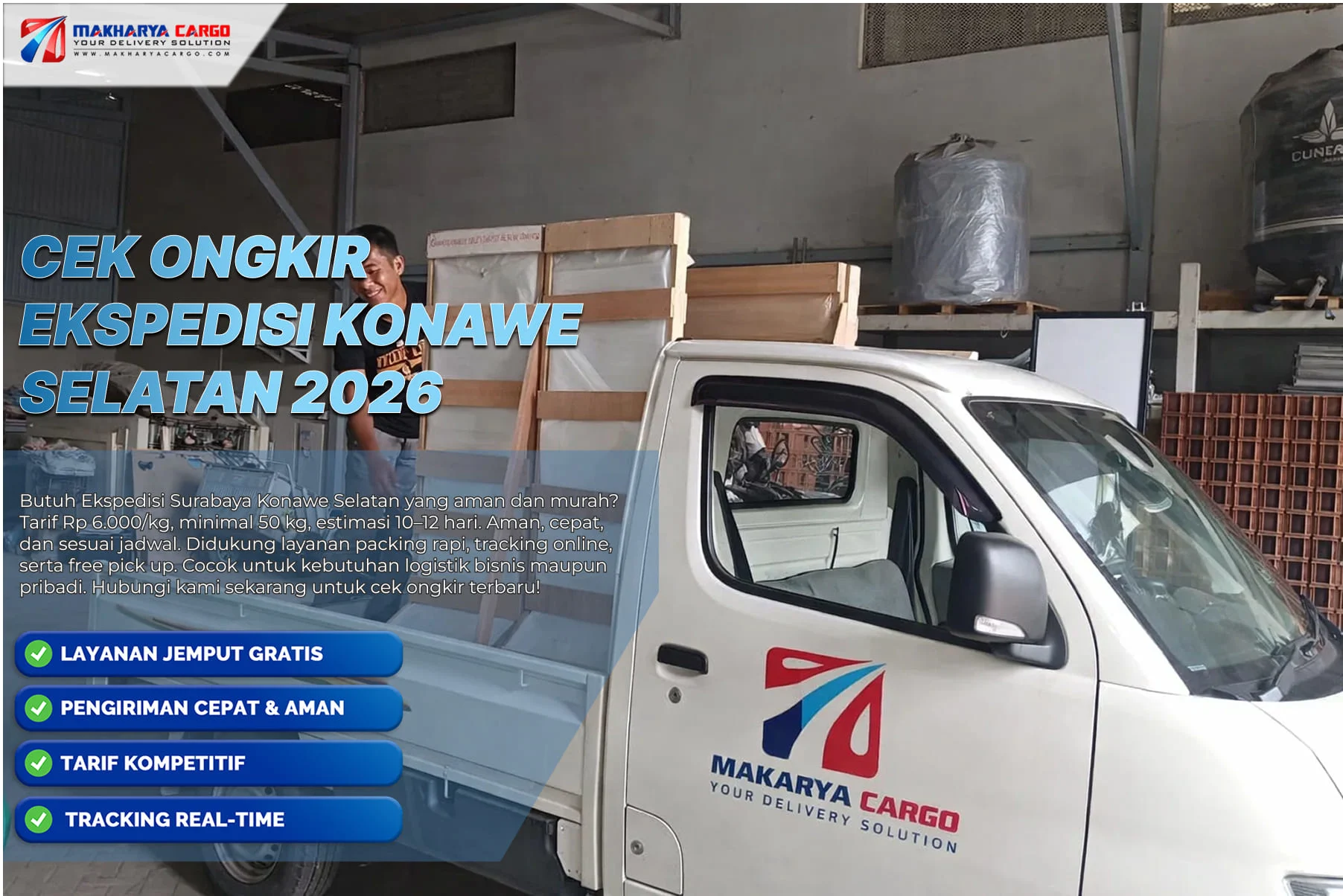 cek ongkir ekspedisi konawe selatan secara online dengan mudah