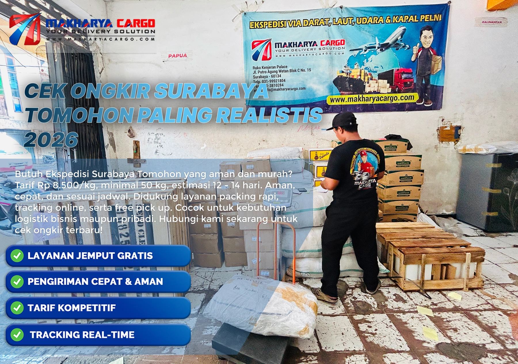 cek ongkir surabaya tomohon untuk mengetahui estimasi biaya pengiriman barang