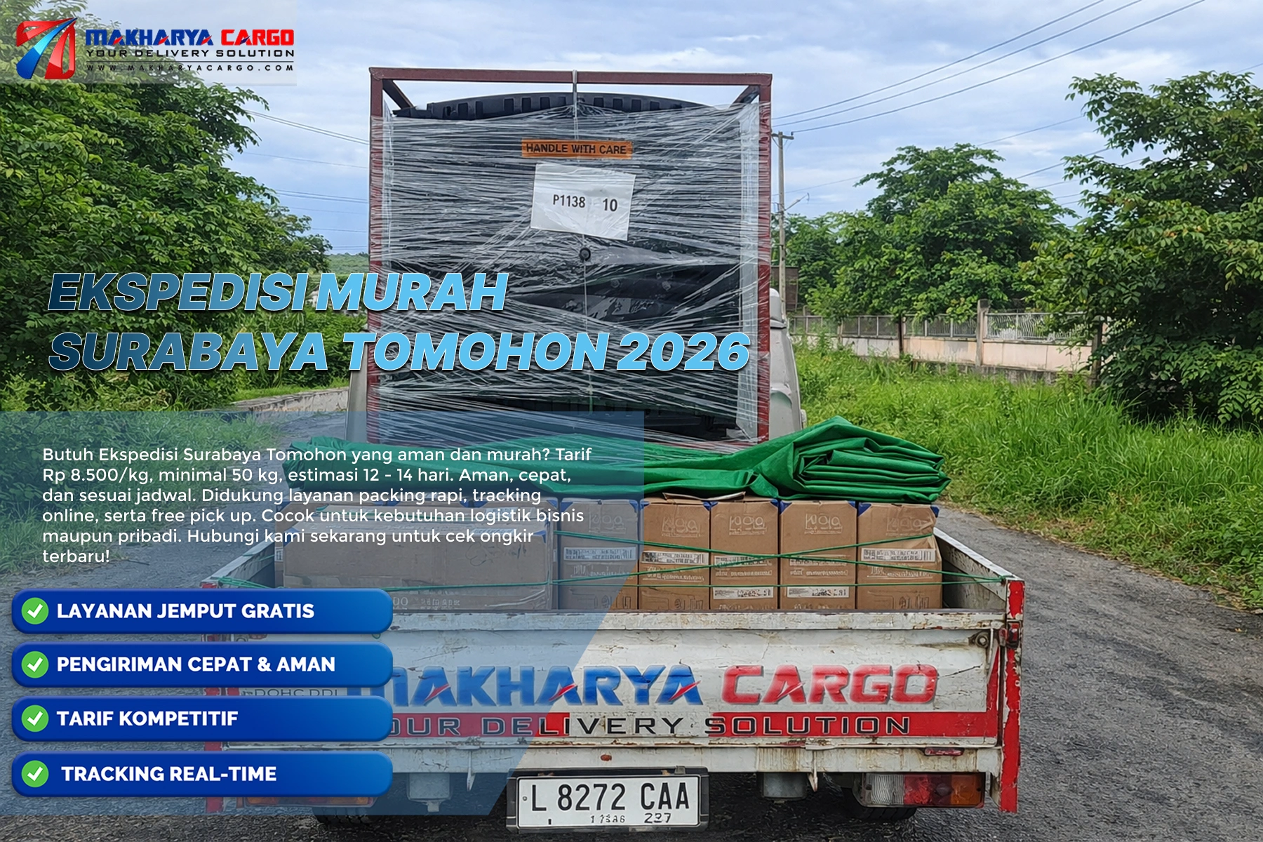 tarif ekspedisi surabaya tomohon untuk pengiriman barang antar pulau