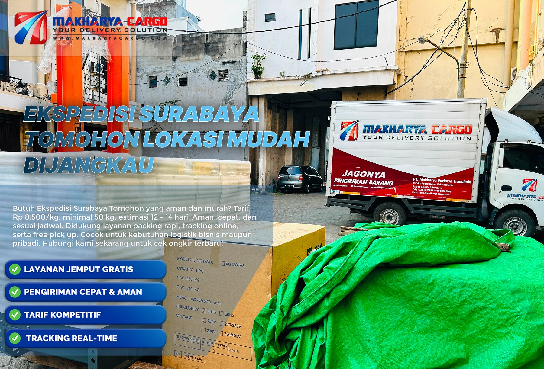 ekspedisi surabaya tomohon lokasi untuk pengiriman barang antar pulau