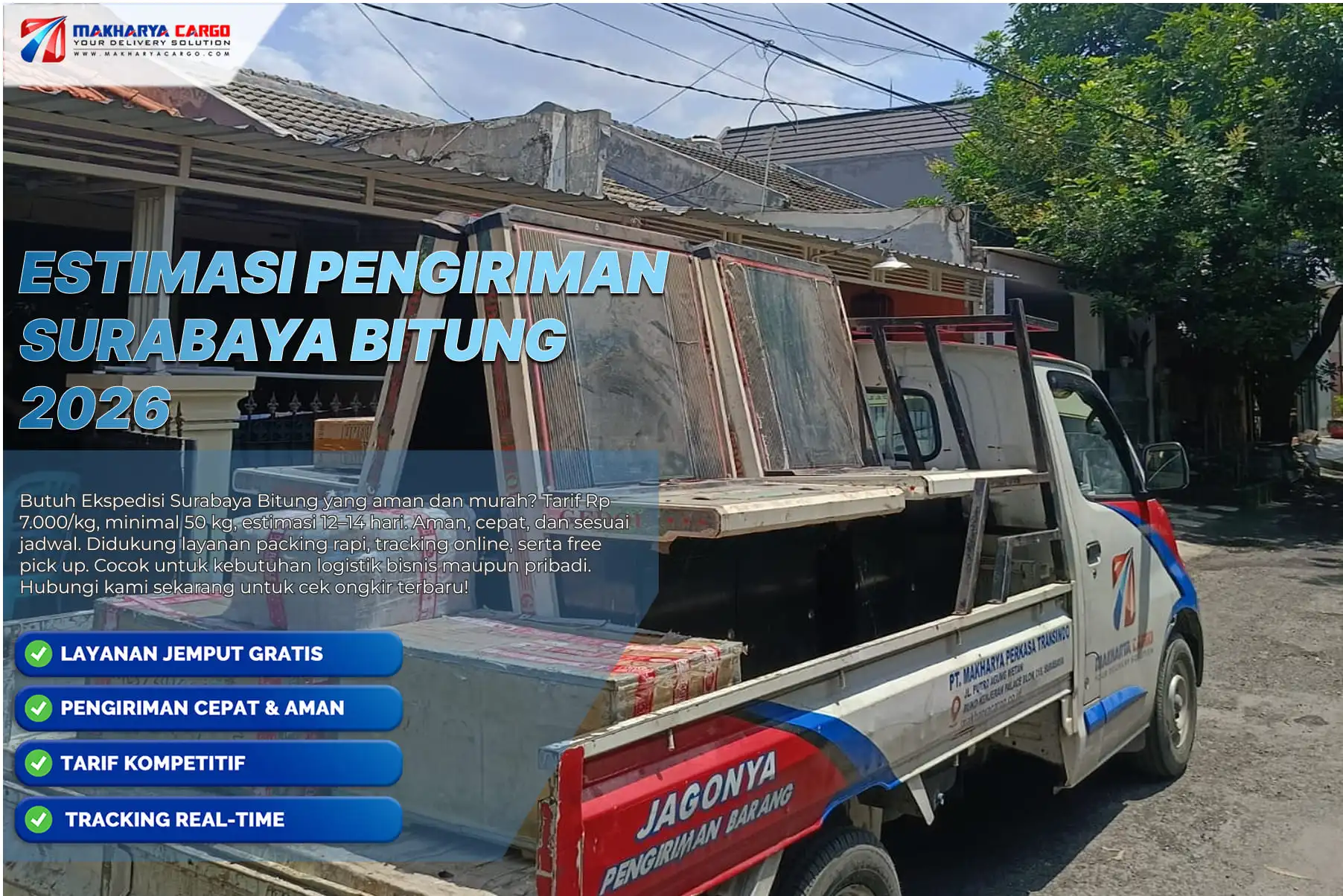 estimasi pengiriman Surabaya Bitung melalui jalur cargo laut