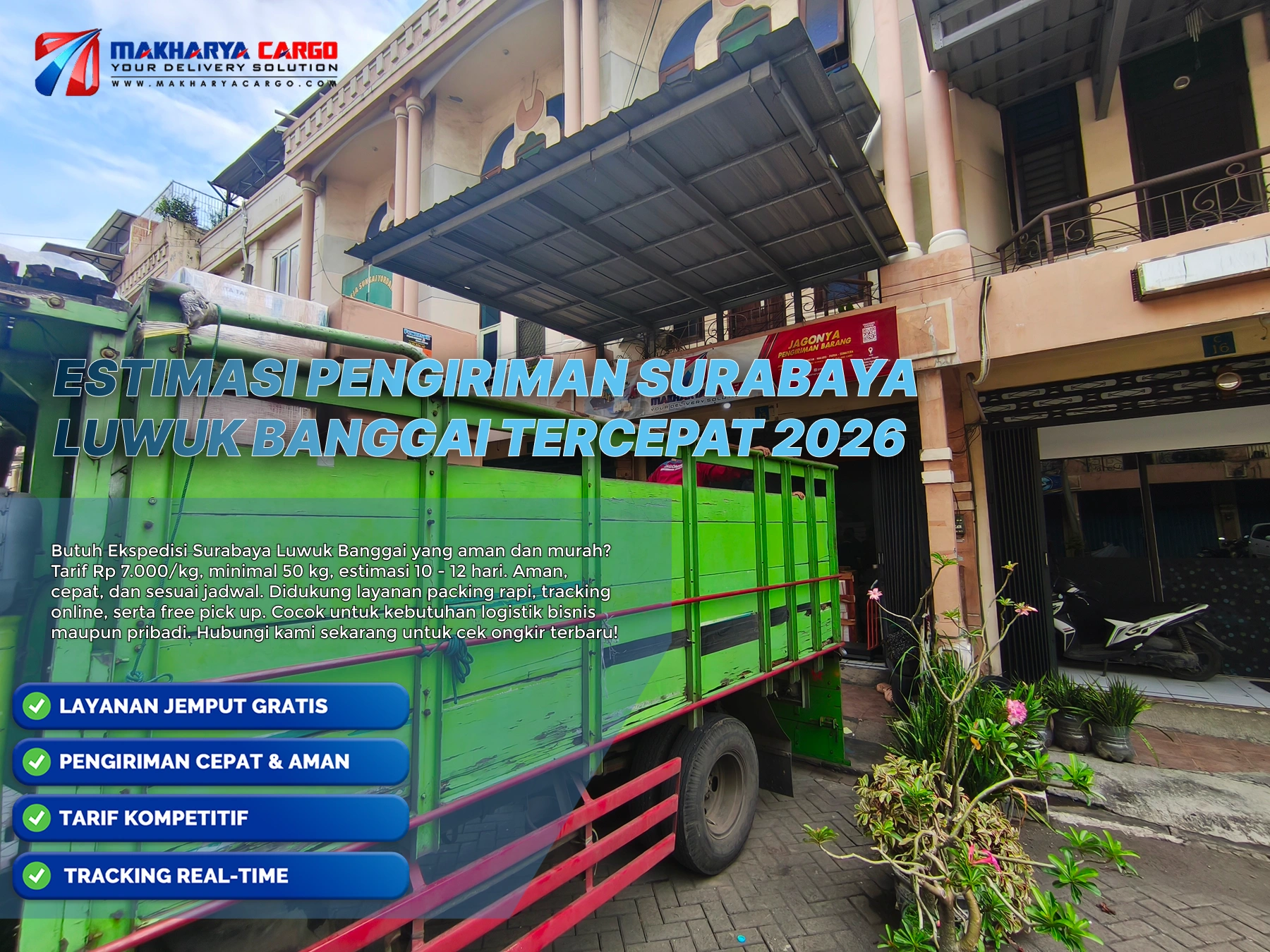 estimasi pengiriman surabaya luwuk banggai via laut 10-12 hari