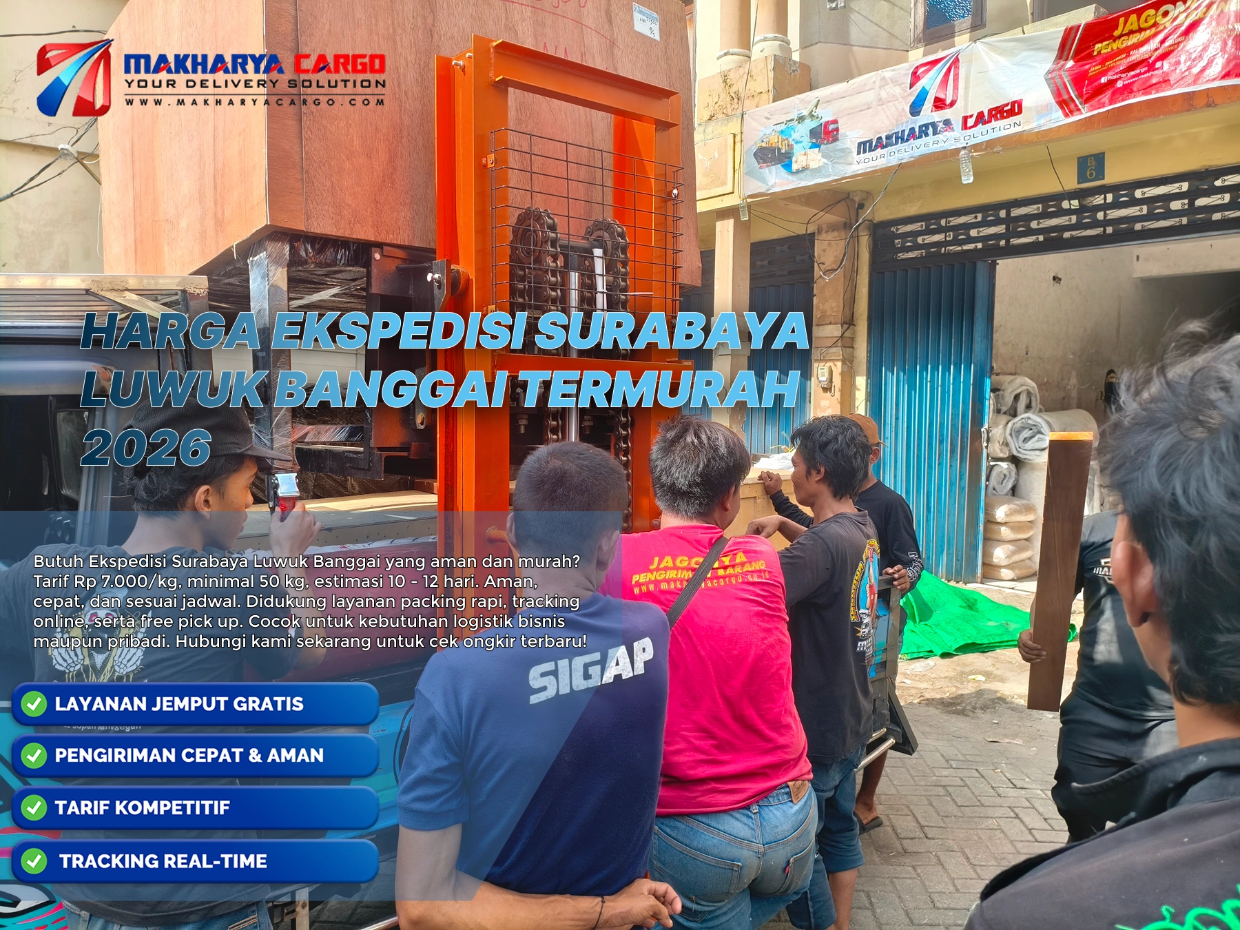 harga ekspedisi surabaya luwuk banggai terbaru 2026