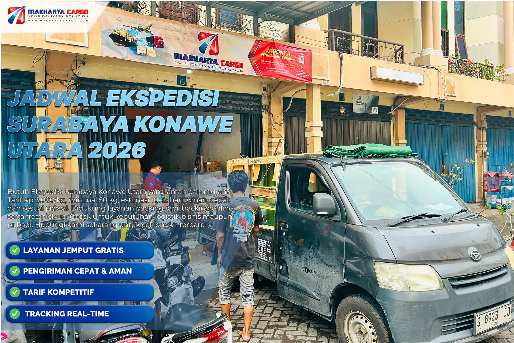 jadwal ekspedisi surabaya konawe utara melalui kapal cargo antar pulau