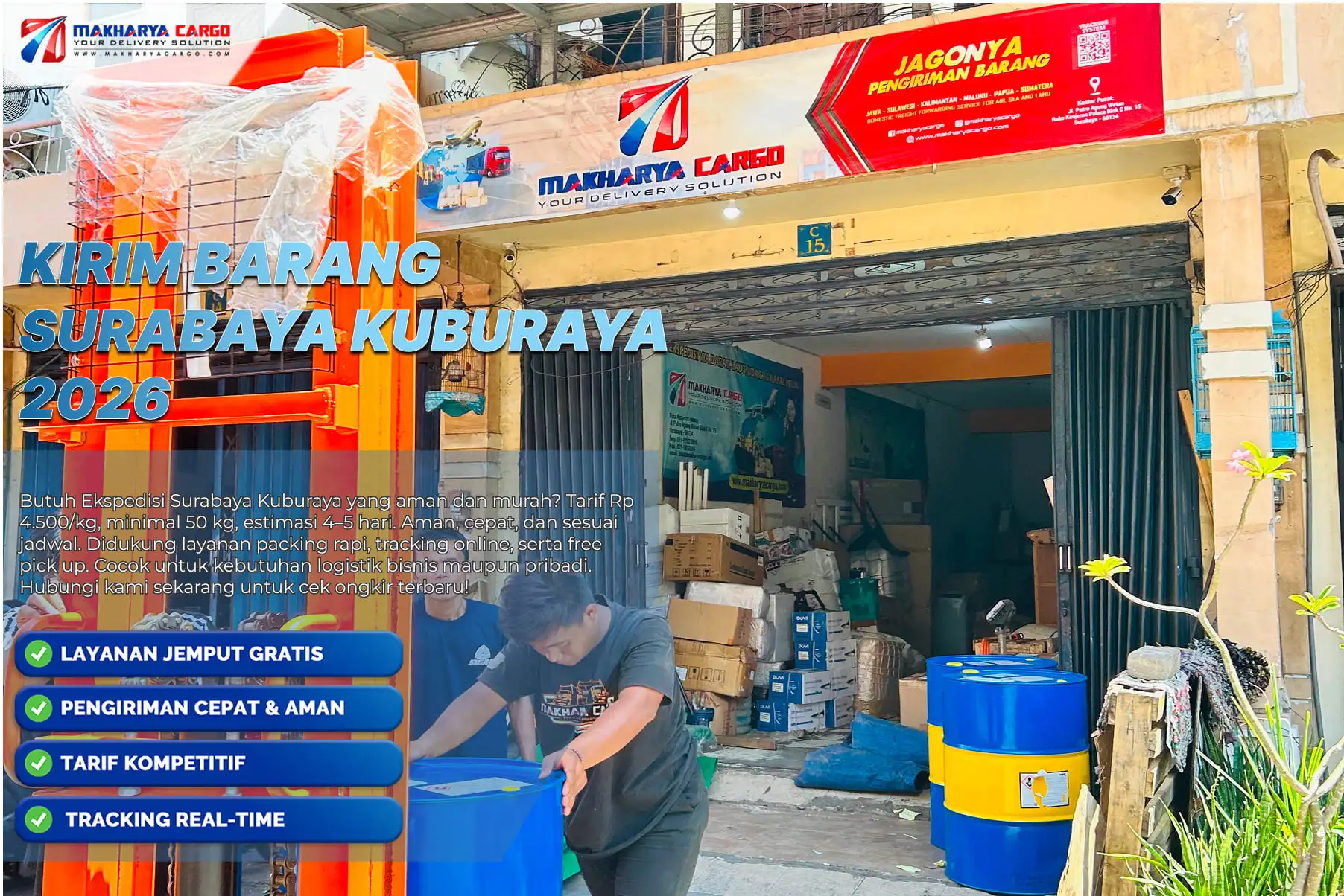 kirim barang surabaya kuburaya menggunakan cargo laut antar pulau