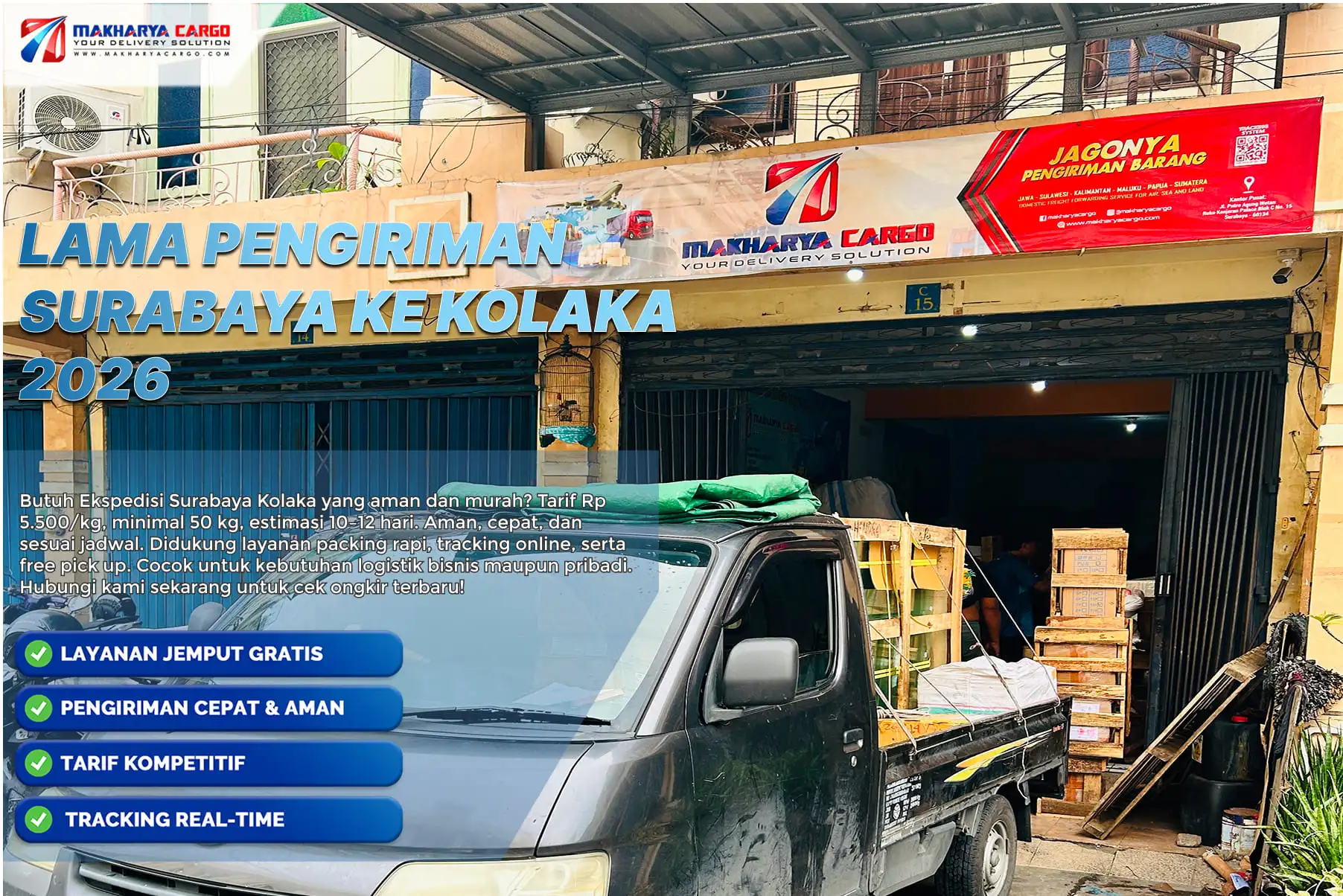lama pengiriman surabaya kolaka via cargo laut terbaru