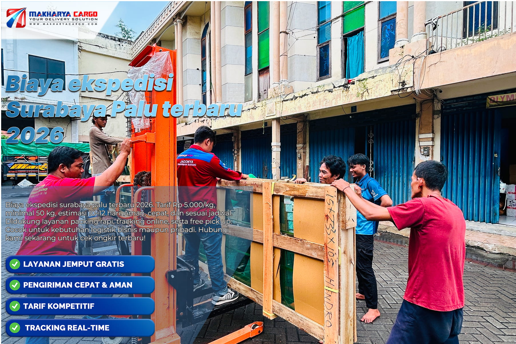 Biaya ekspedisi Surabaya Palu terbaru 2026