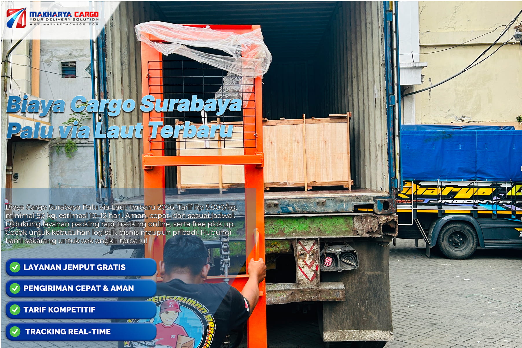 Biaya Cargo Surabaya Palu via Laut Terbaru