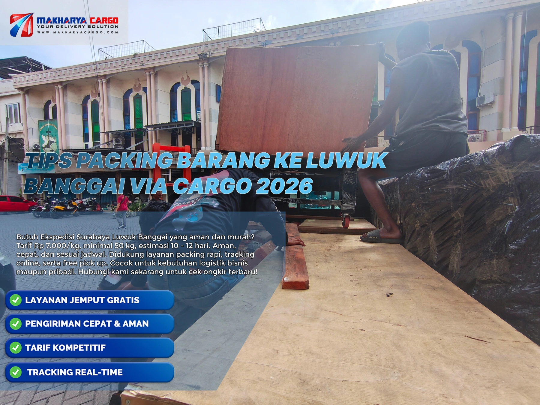 packing barang ke luwuk banggai agar aman saat pengiriman cargo laut