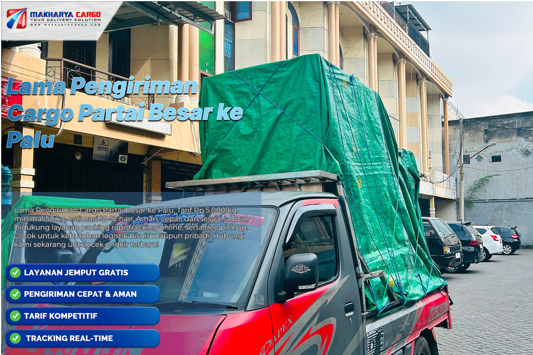 Lama Pengiriman Cargo Partai Besar ke Palu