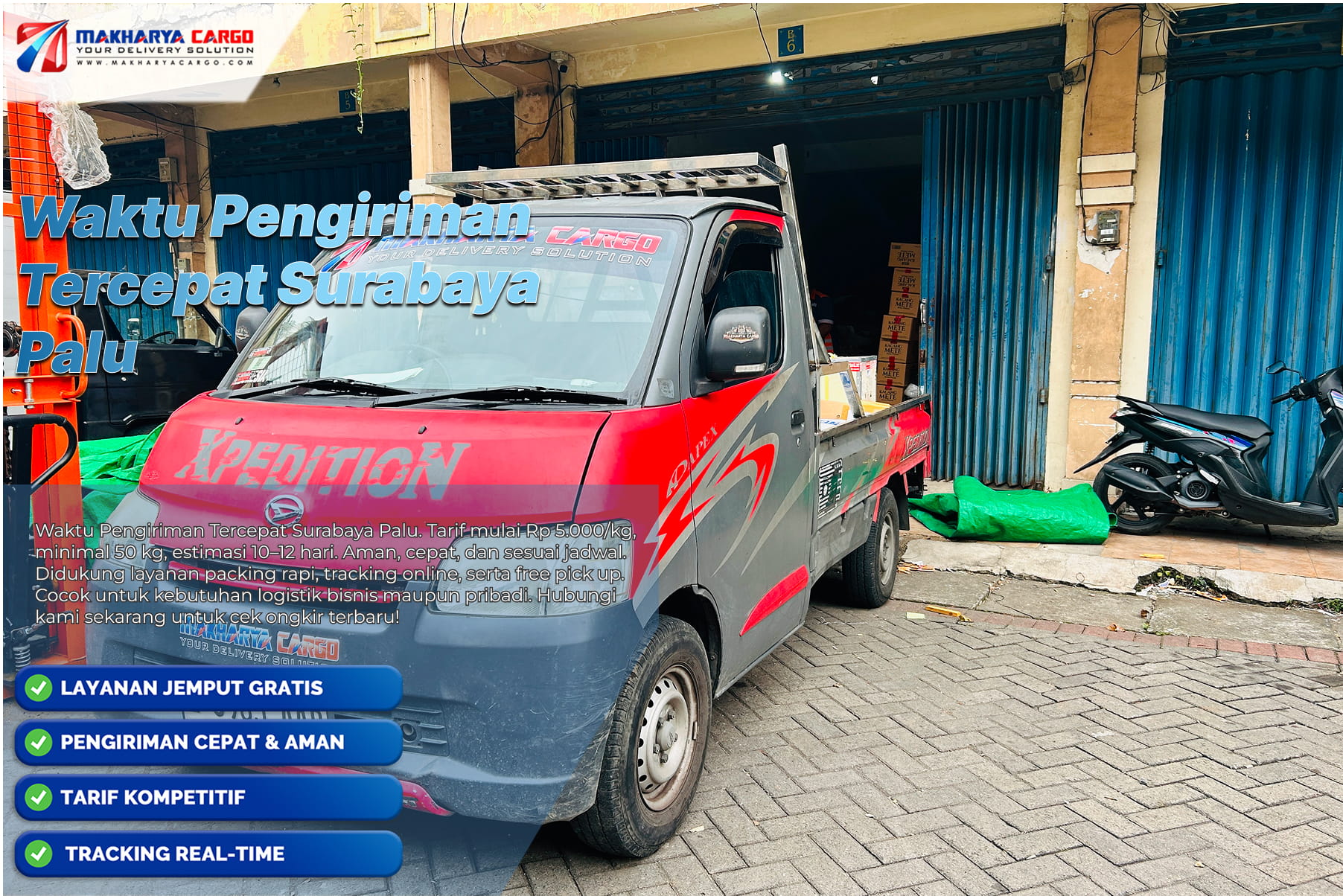 Waktu Pengiriman Tercepat Surabaya Palu