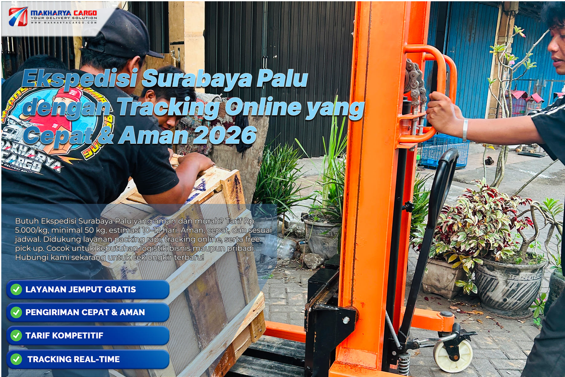 Ekspedisi Surabaya Palu dengan tracking online