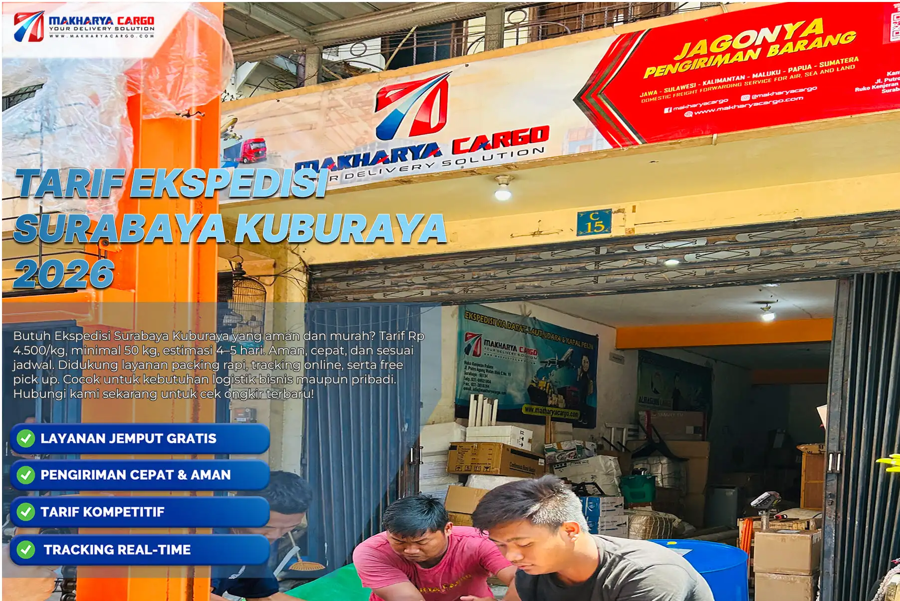 tarif ekspedisi surabaya kuburaya untuk pengiriman barang antar pulau