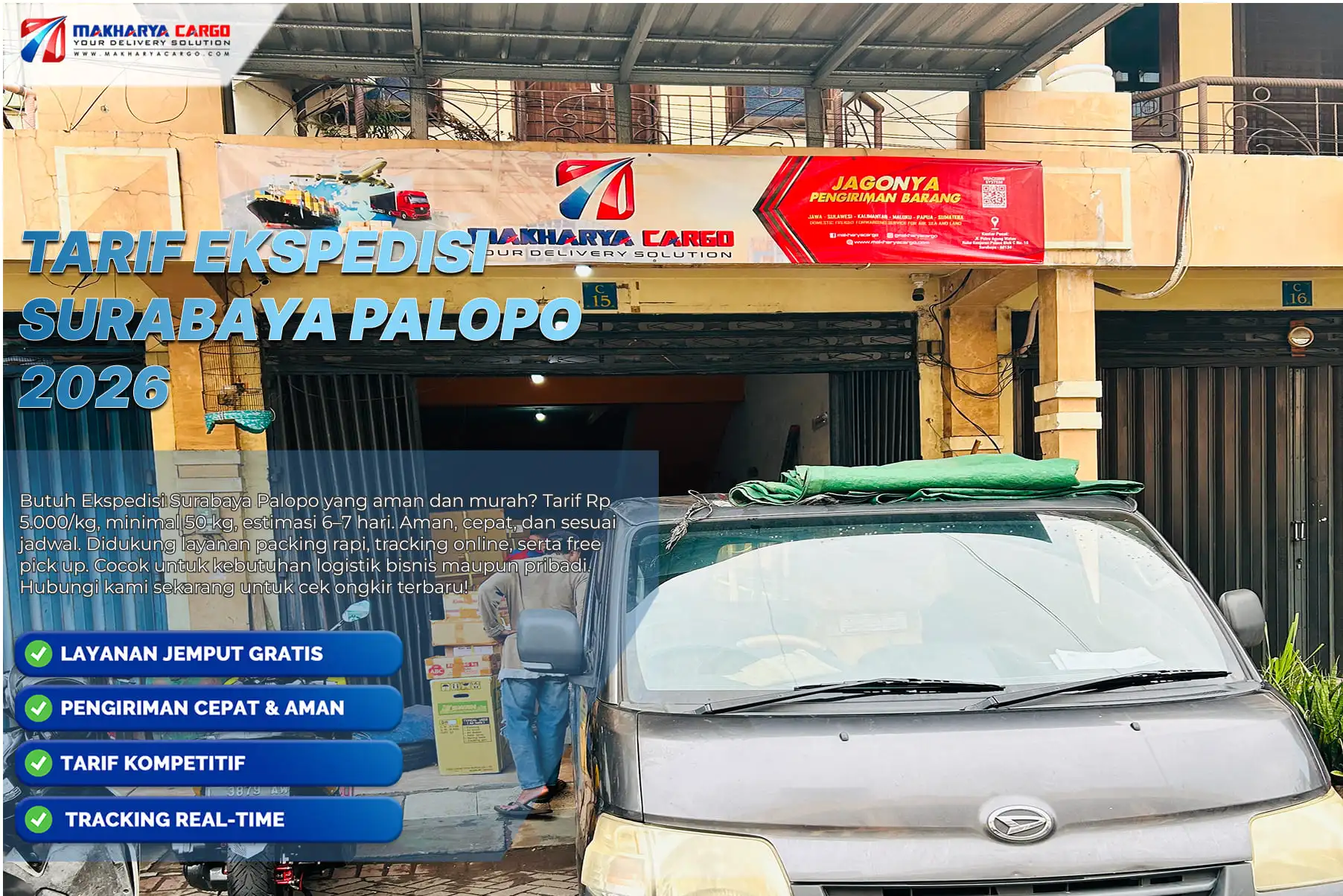 tarif ekspedisi surabaya palopo dan simulasi ongkir terbaru 