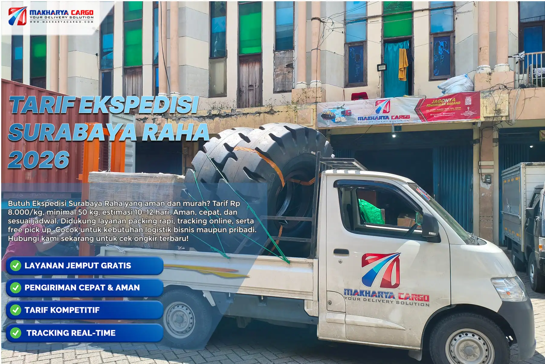 tarif ekspedisi surabaya raha terbaru dengan simulasi perhitungan biaya kirim 