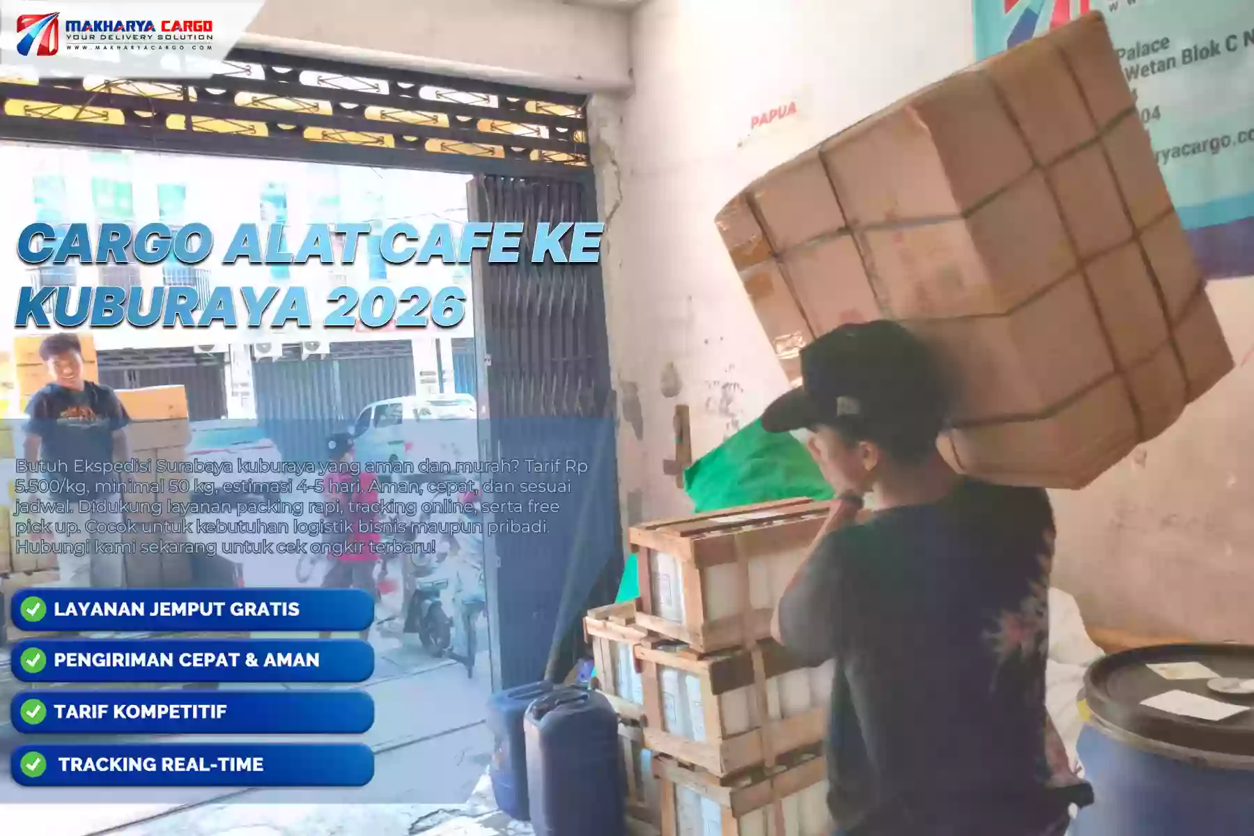 Cargo Alat Cafe ke KubuRaya