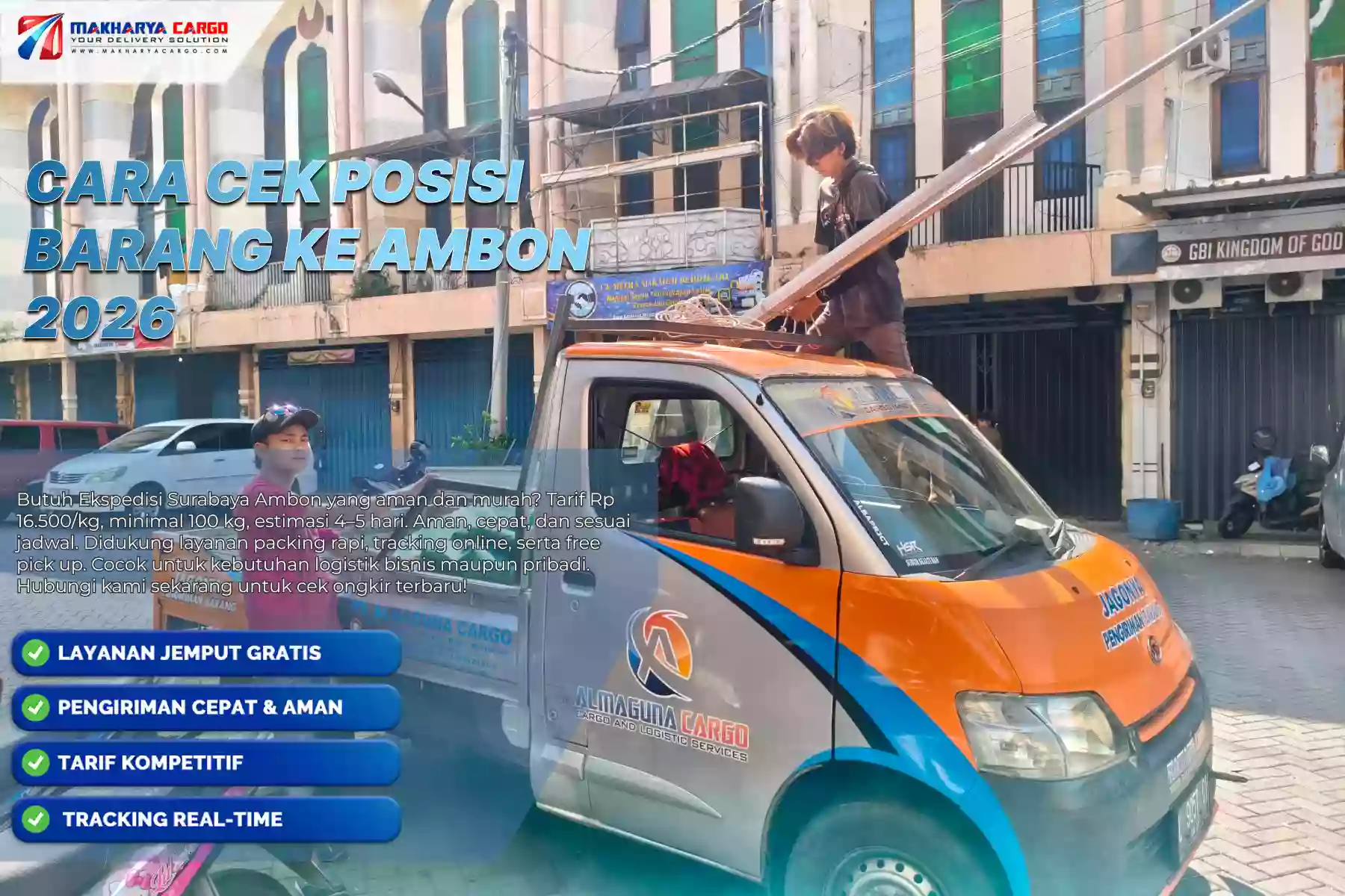 Cara cek posisi barang ke Ambon