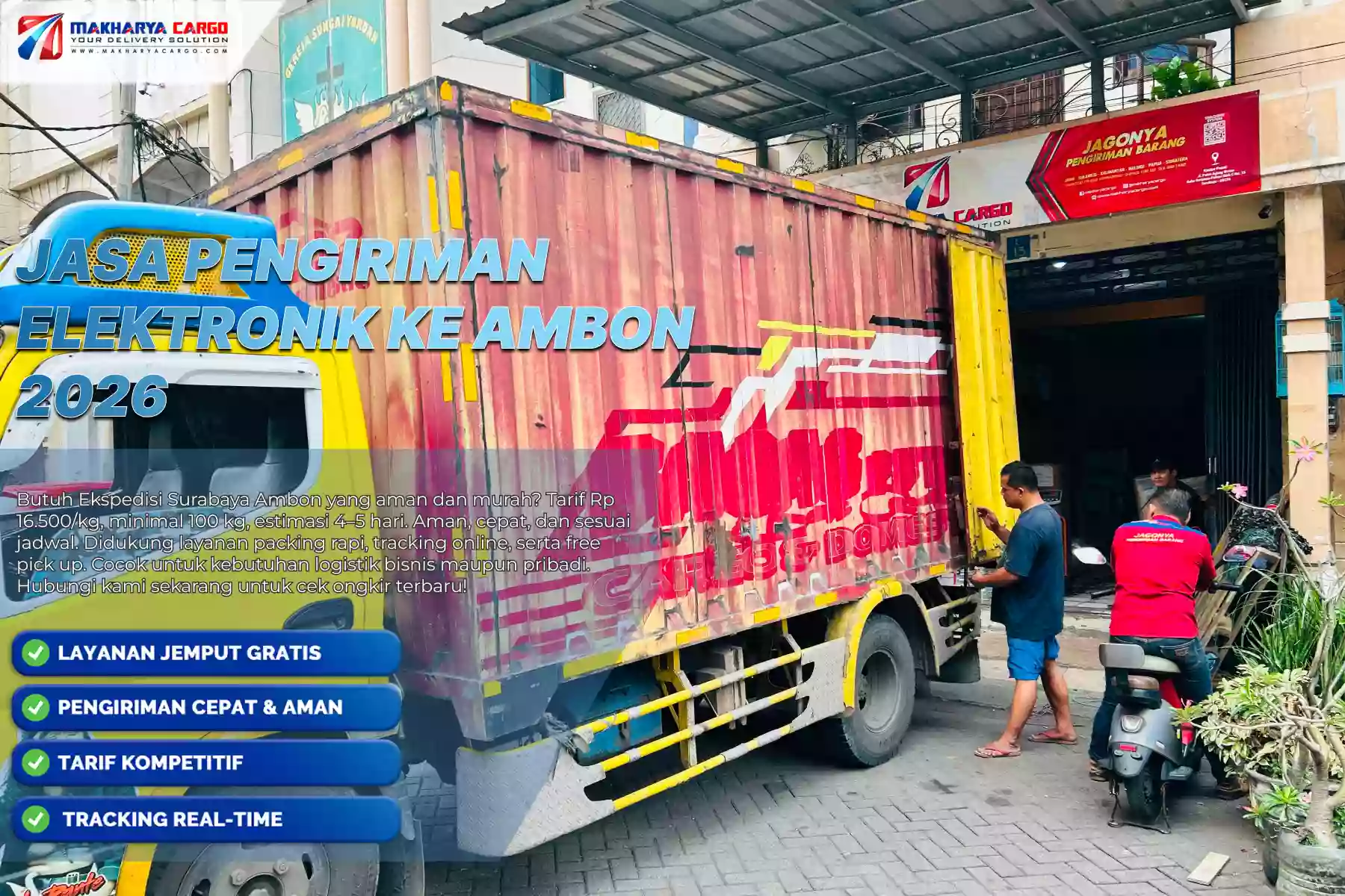 Jasa Pengiriman Elektronik ke Ambon