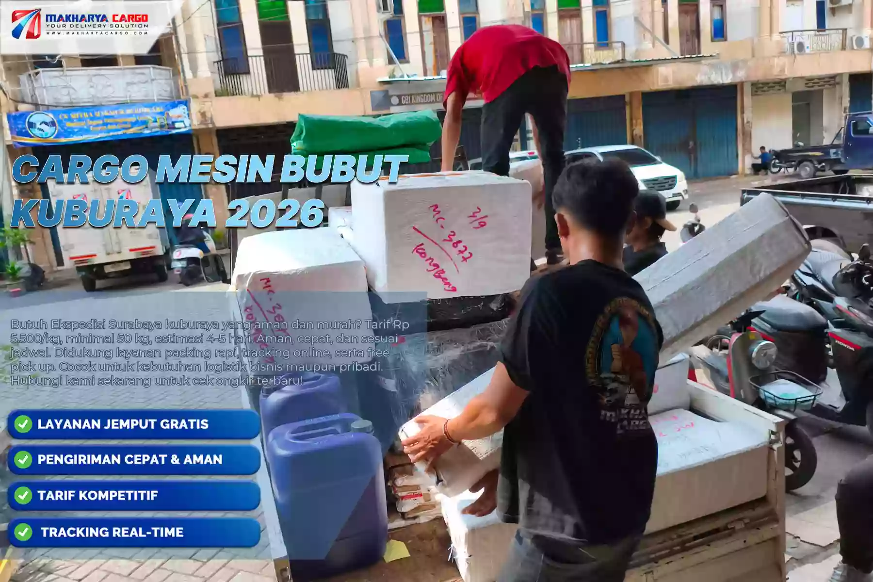 Cargo Mesin Bubut Kuburaya