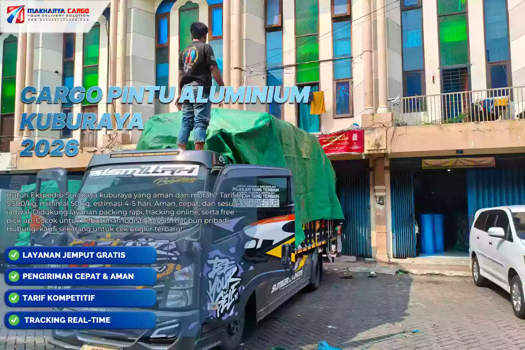 Cargo Pintu Aluminium Kuburaya