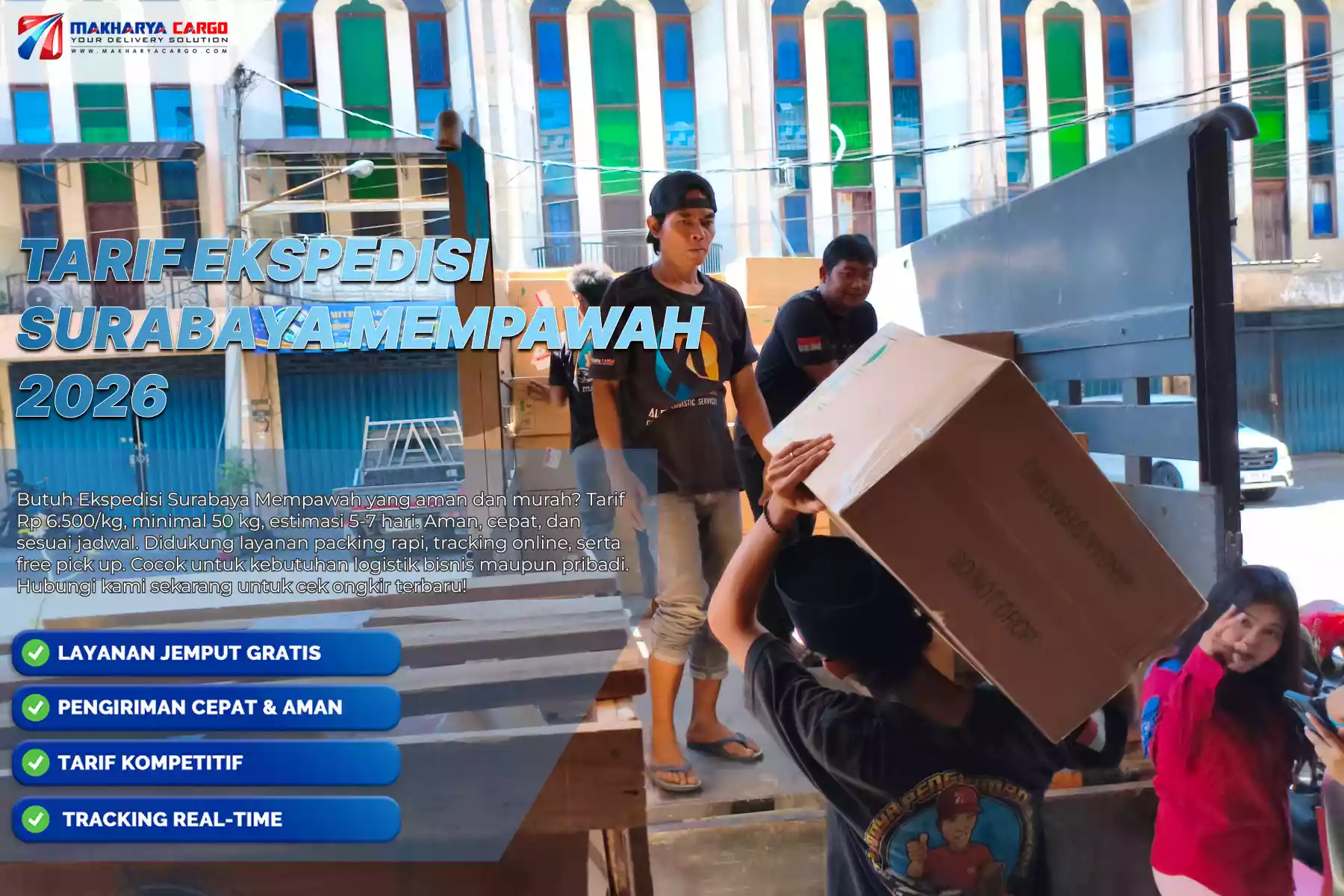 Tarif Ekspedisi Surabaya Mempawah