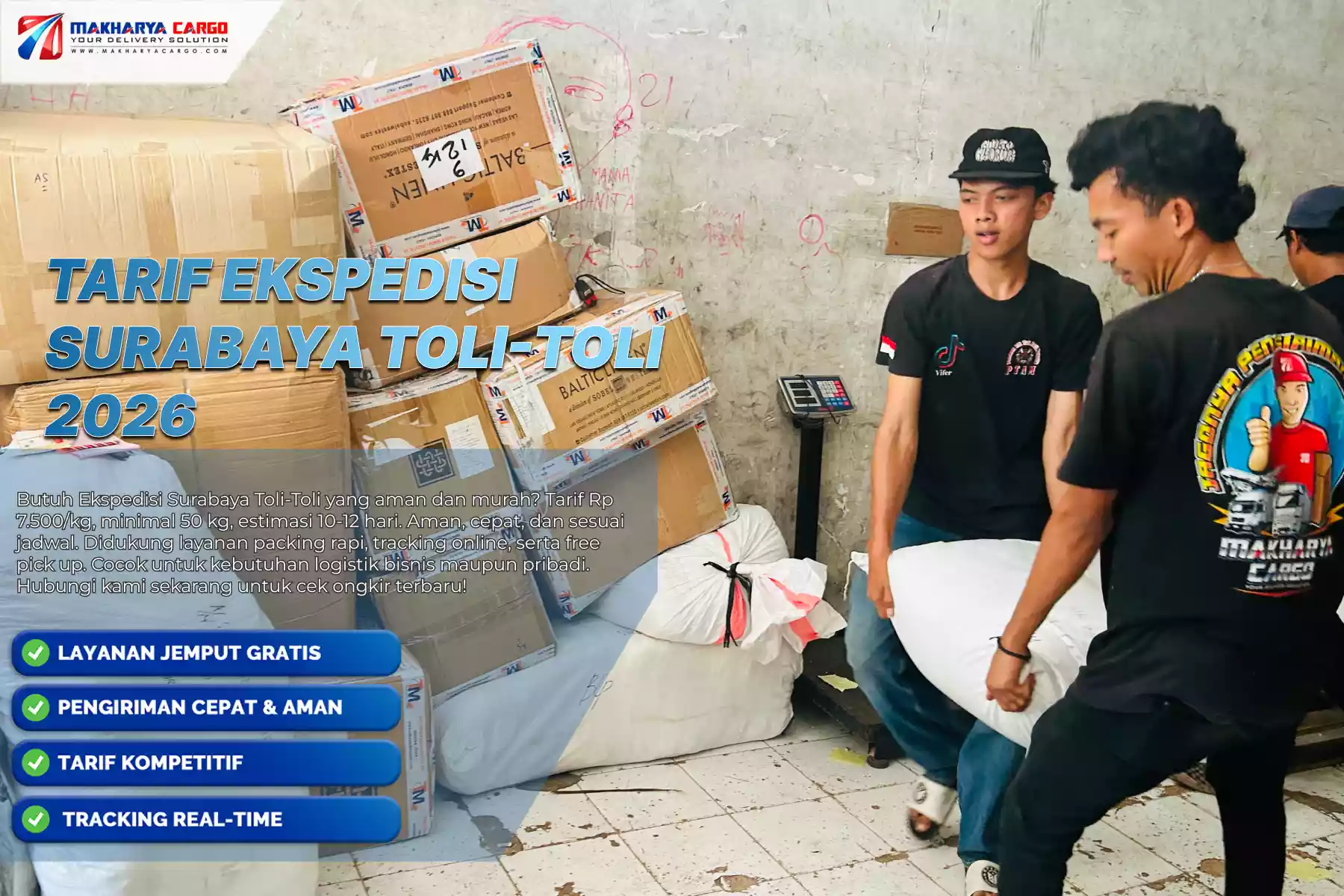 Tarif Ekspedisi Surabaya Toli Toli