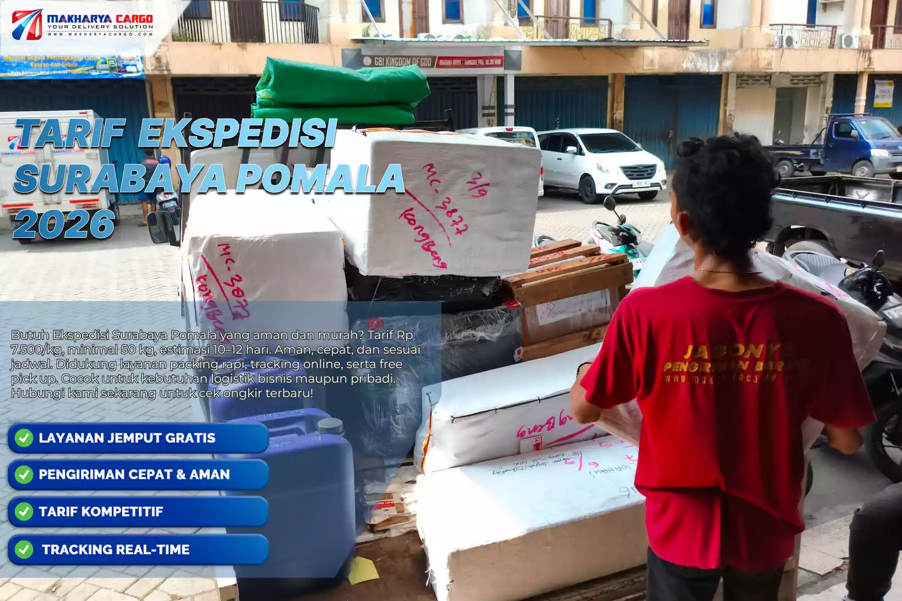Tarif Ekspedisi Surabaya Pomala