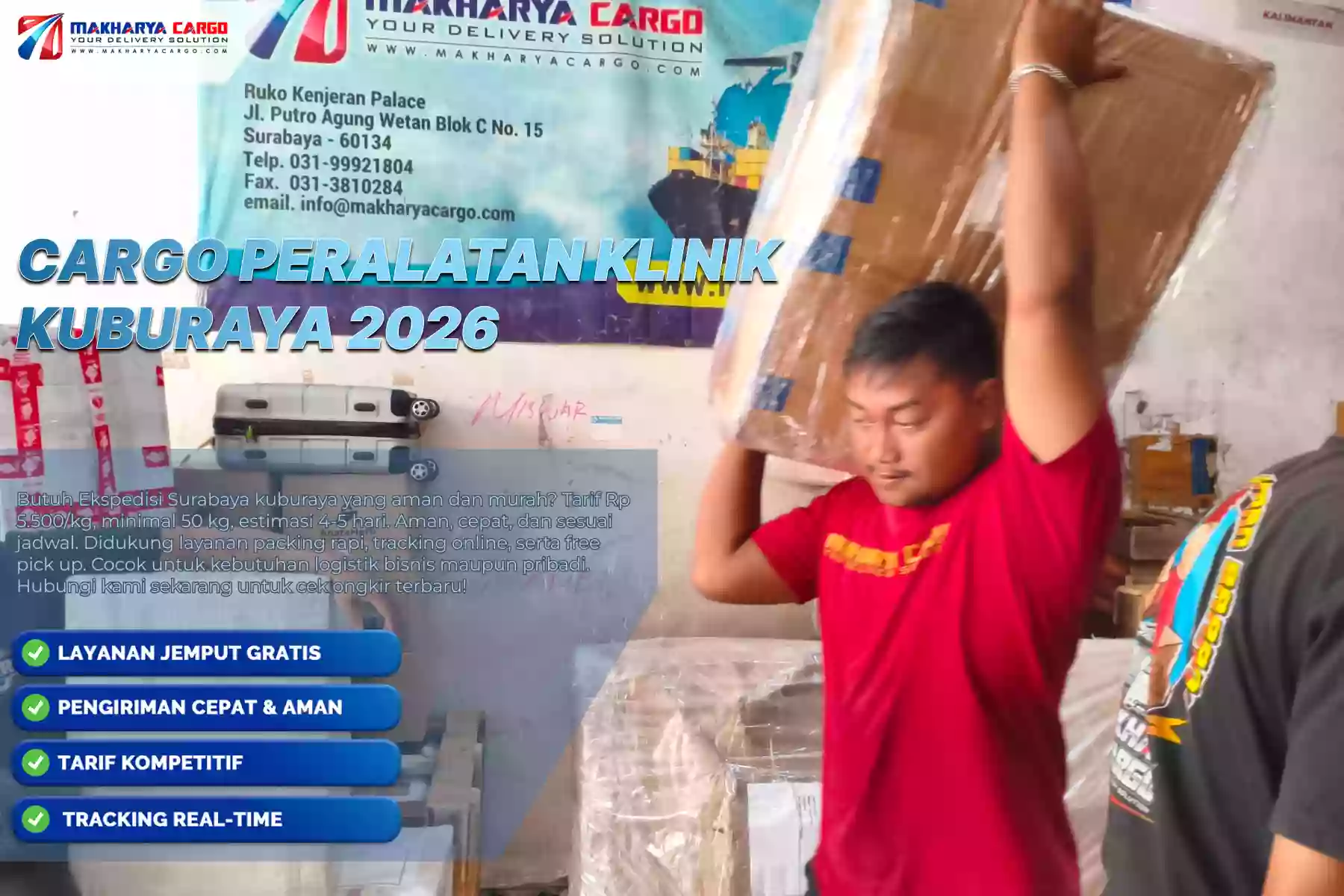 Cargo Peralatan Klinik Kuburaya