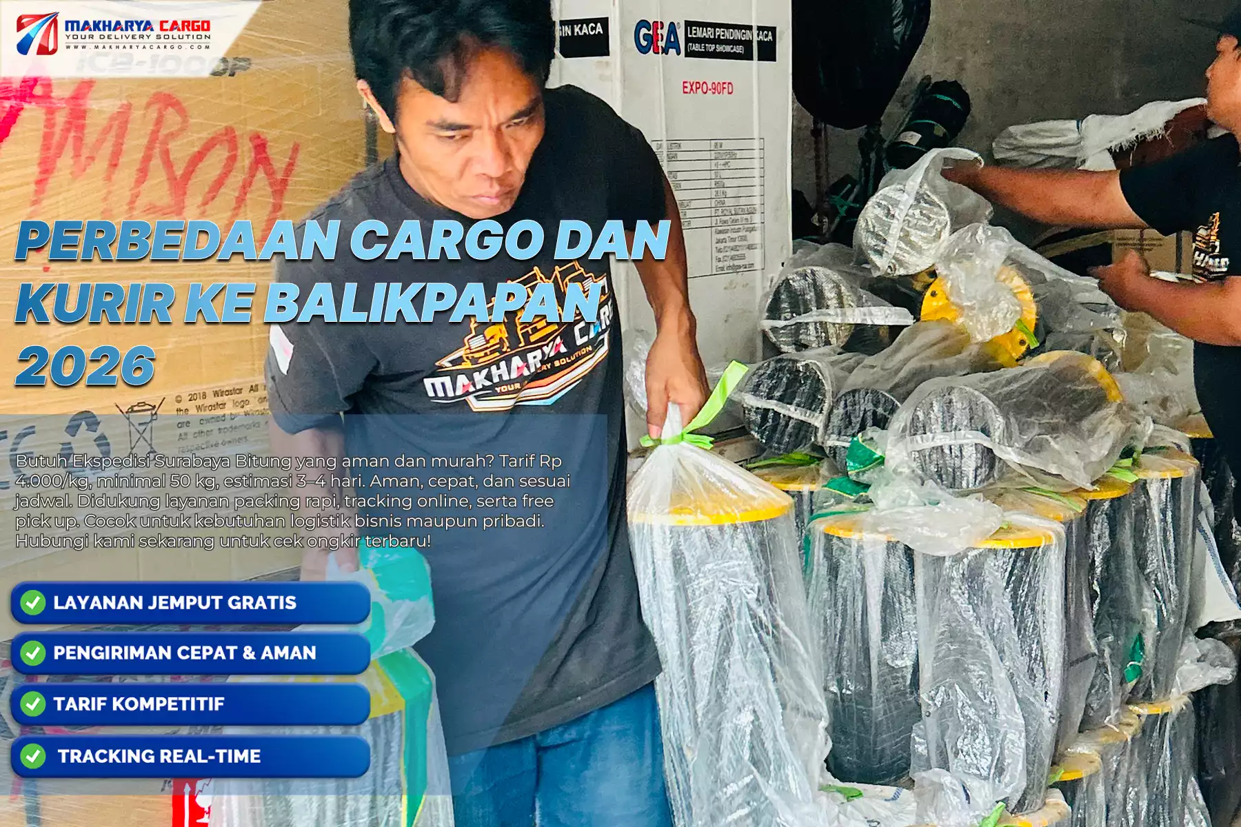 Perbedaan Cargo dan Kurir ke Balikpapan