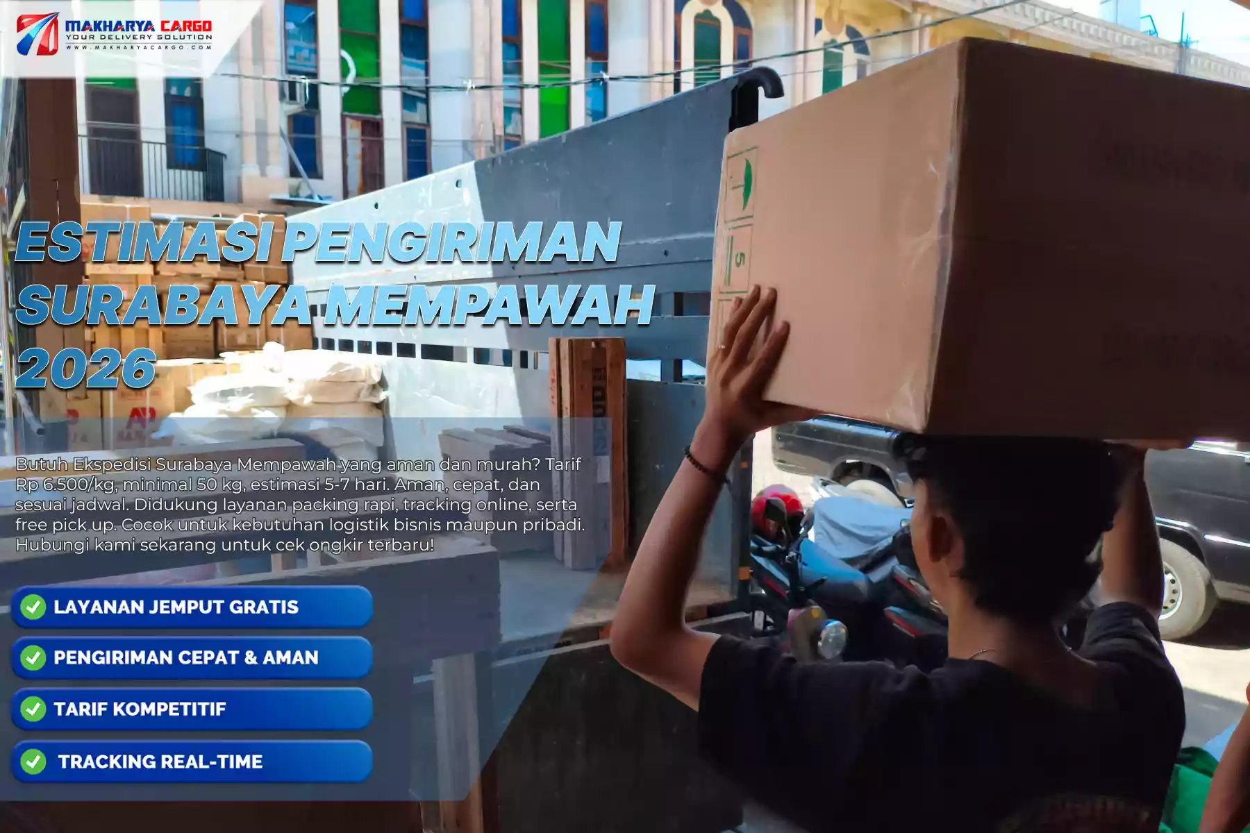 Estimasi Pengiriman Surabaya Mempawah