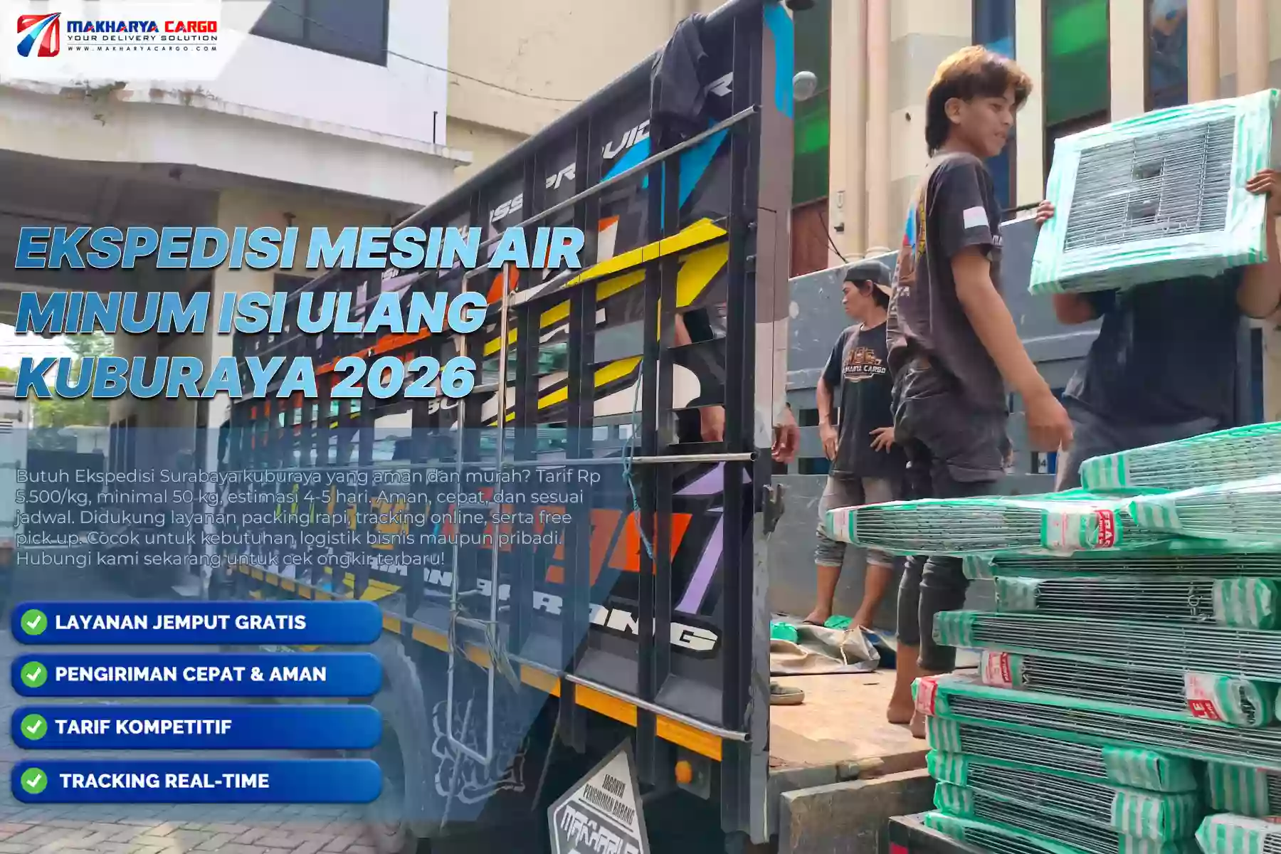 Ekspedisi Mesin Air Minum Isi Ulang Kuburaya