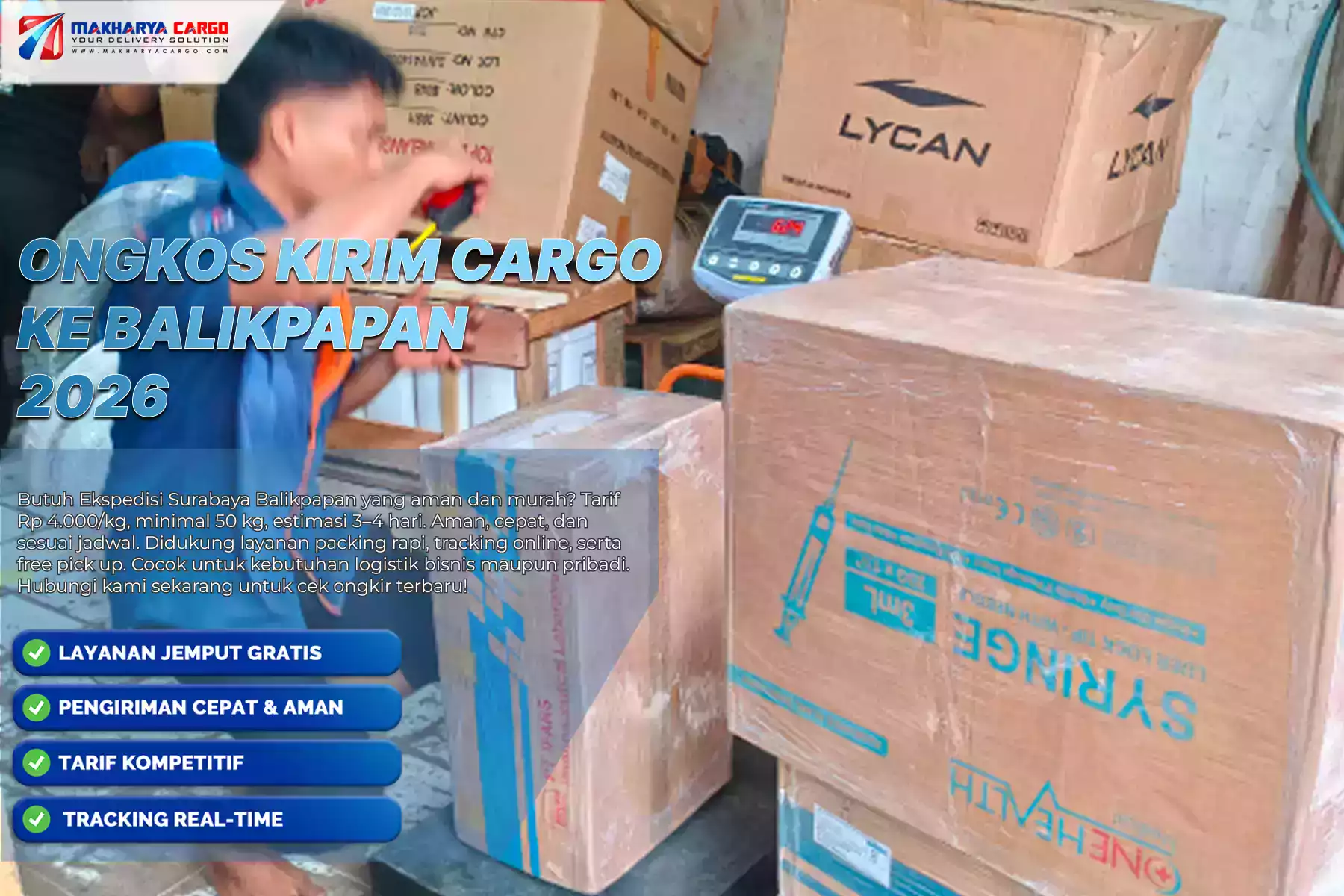 Ongkos Kirim Cargo ke Balikpapan