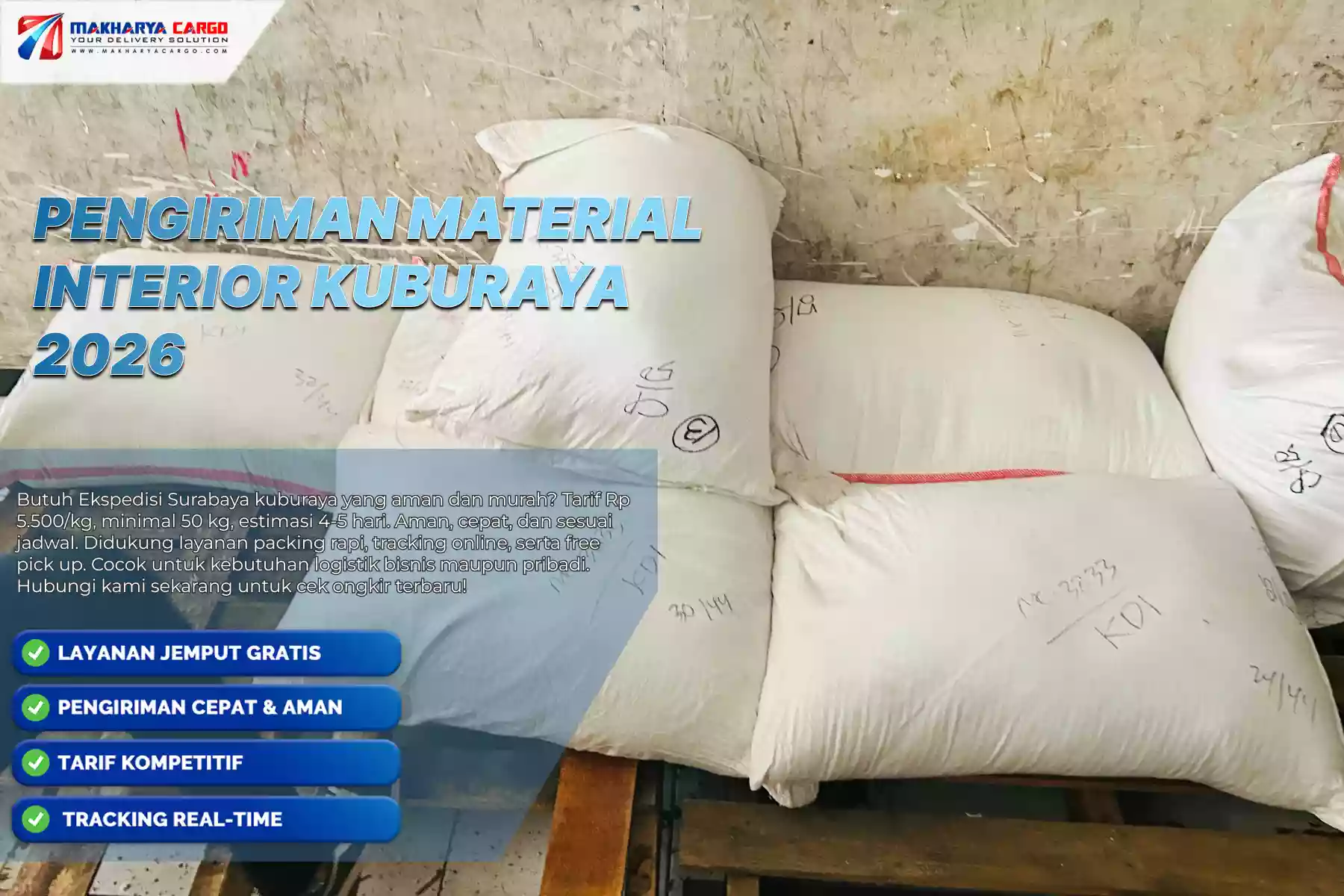 Pengiriman Material Interior Kuburaya