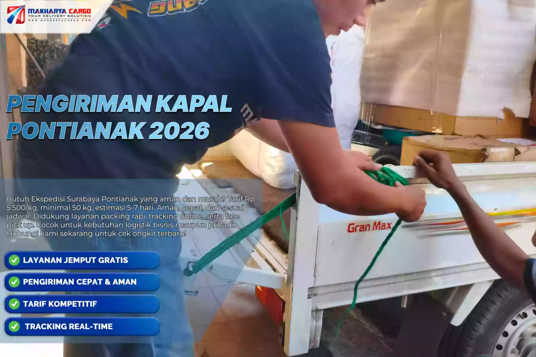 Pengiriman Kapal Pontianak