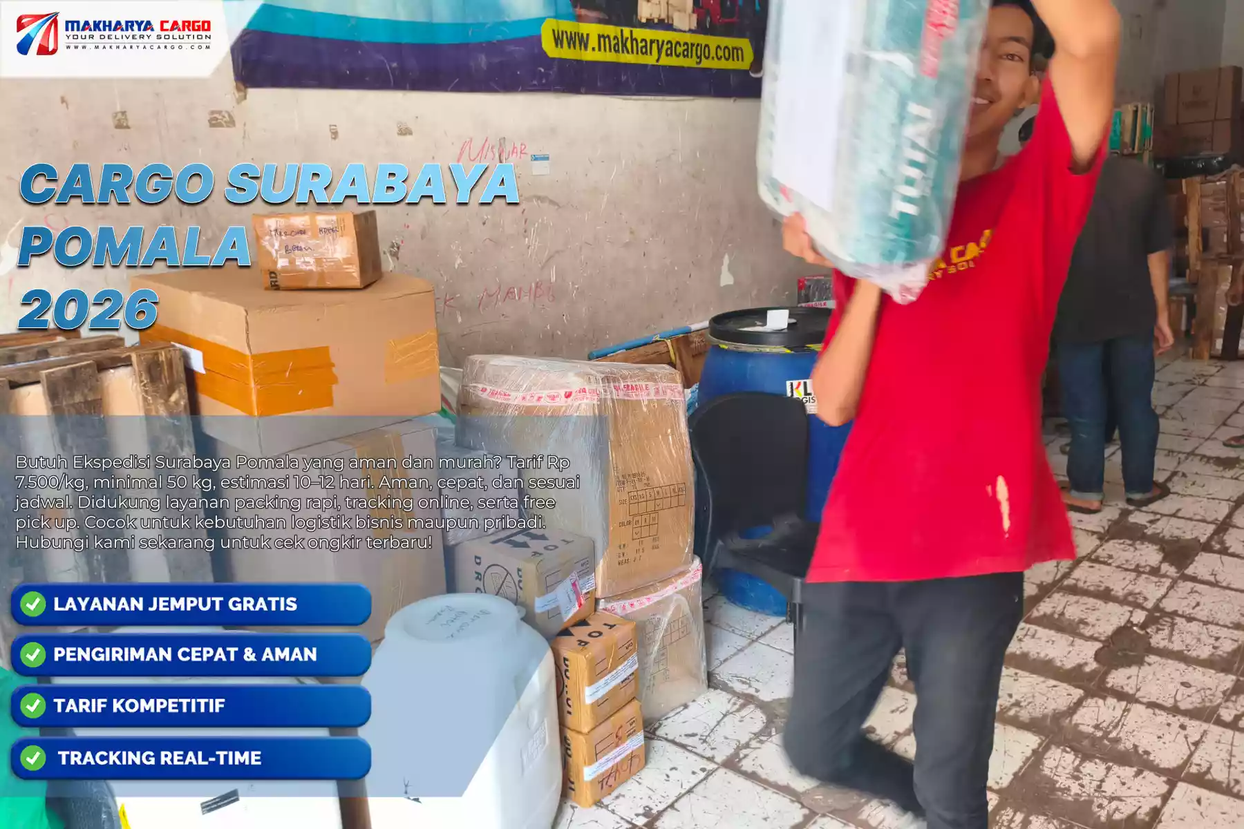 Cargo Surabaya Pomala Murah